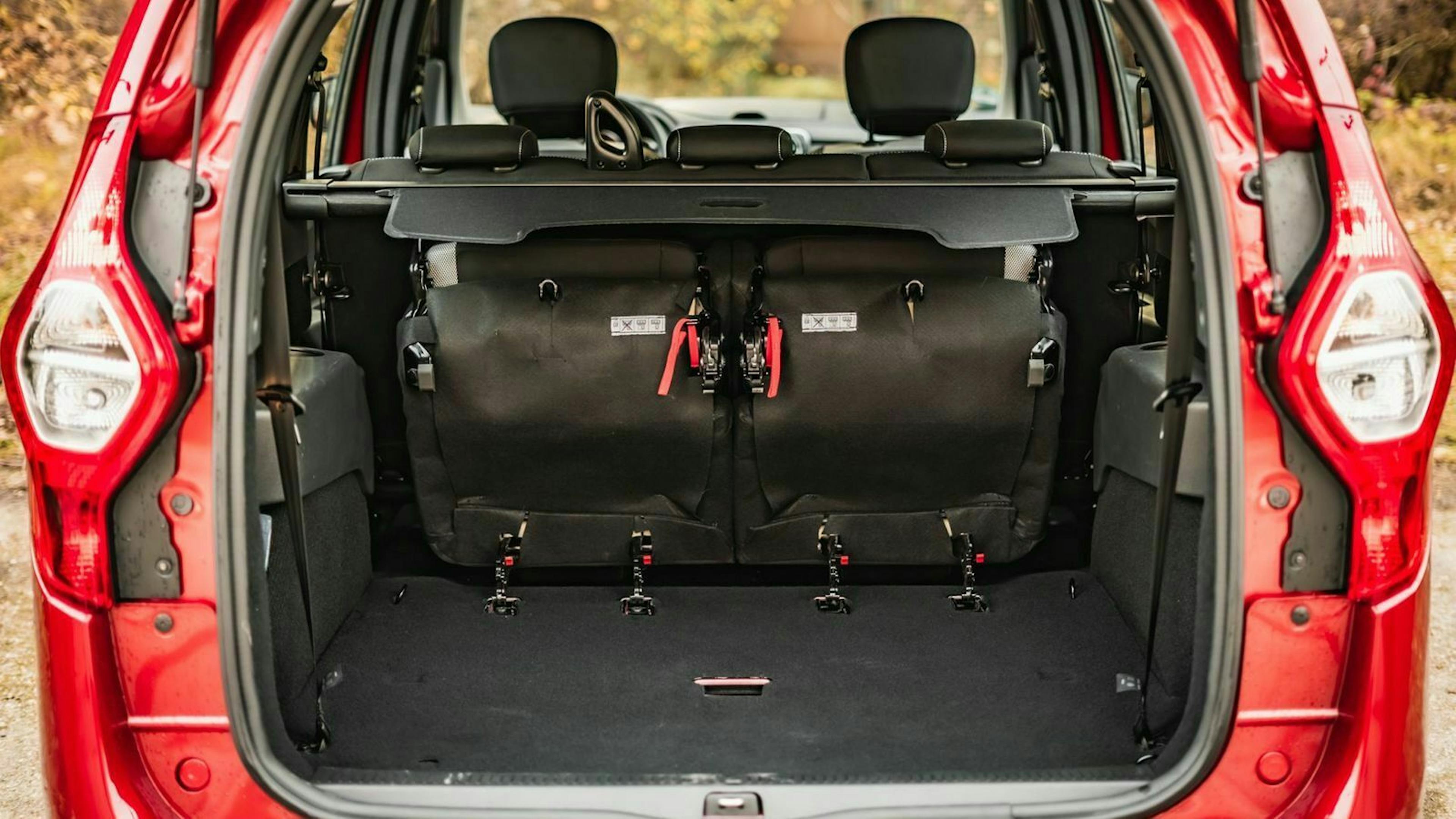 Der Kofferraum des Dacia Lodgy Stepway 