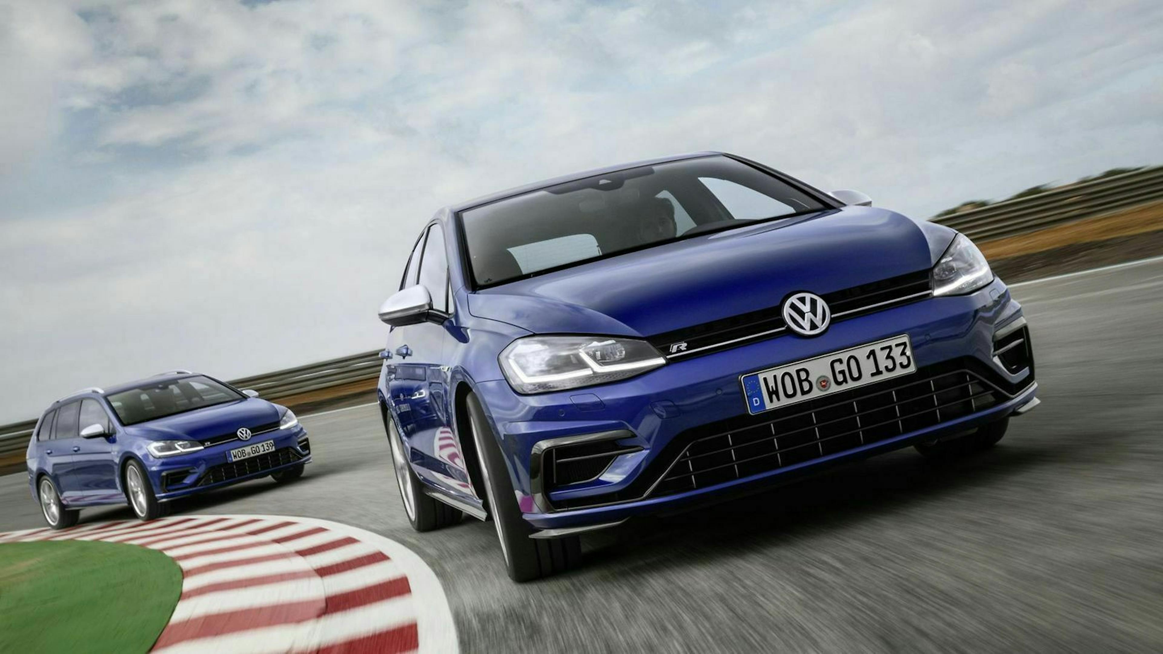 VW Golf 7 R auf Rennstrecke