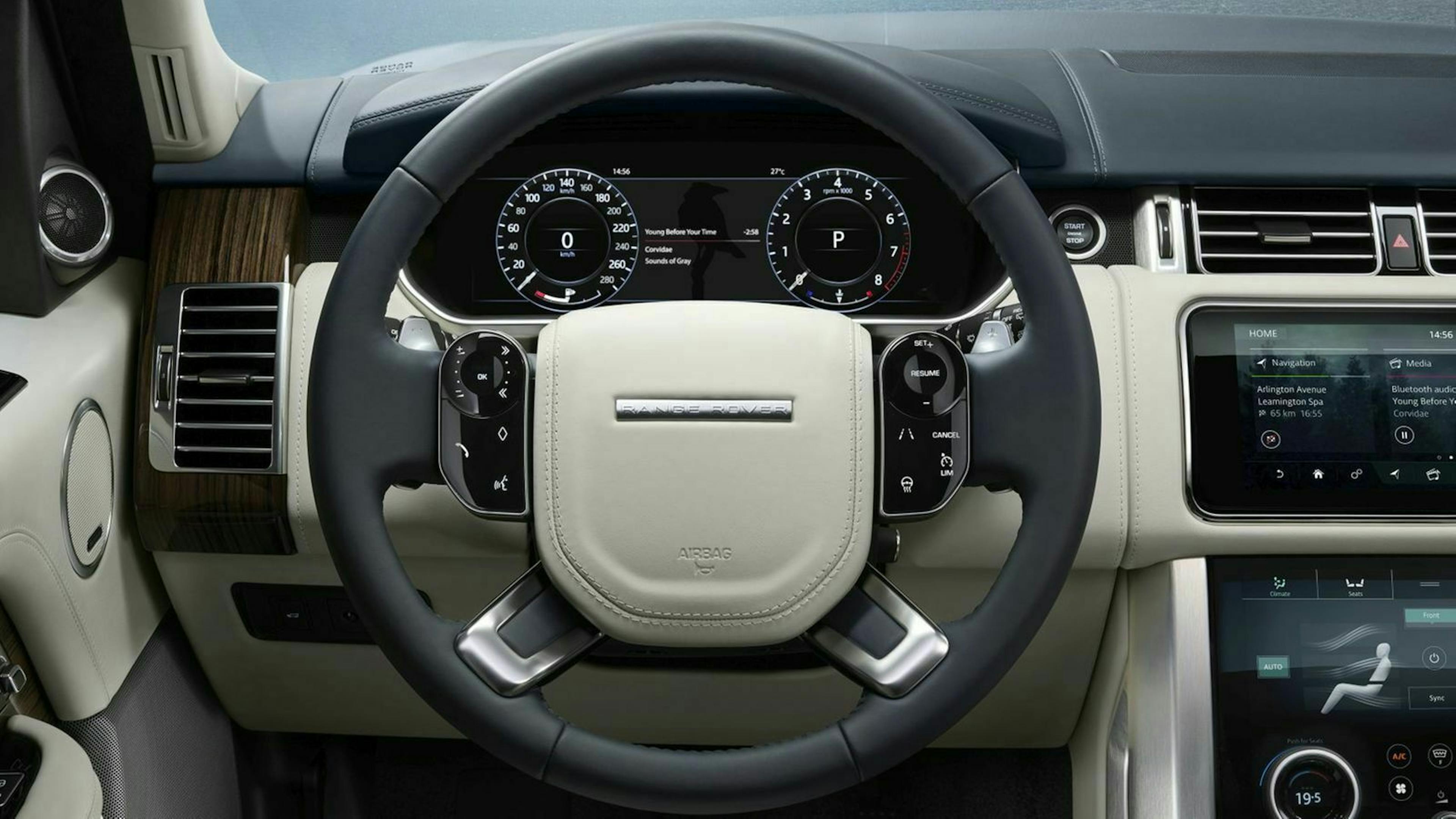 Range Rover Facelift Fahrerperspektive