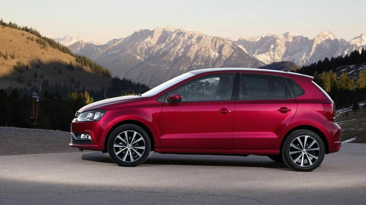 VW Polo in der Seitenansicht