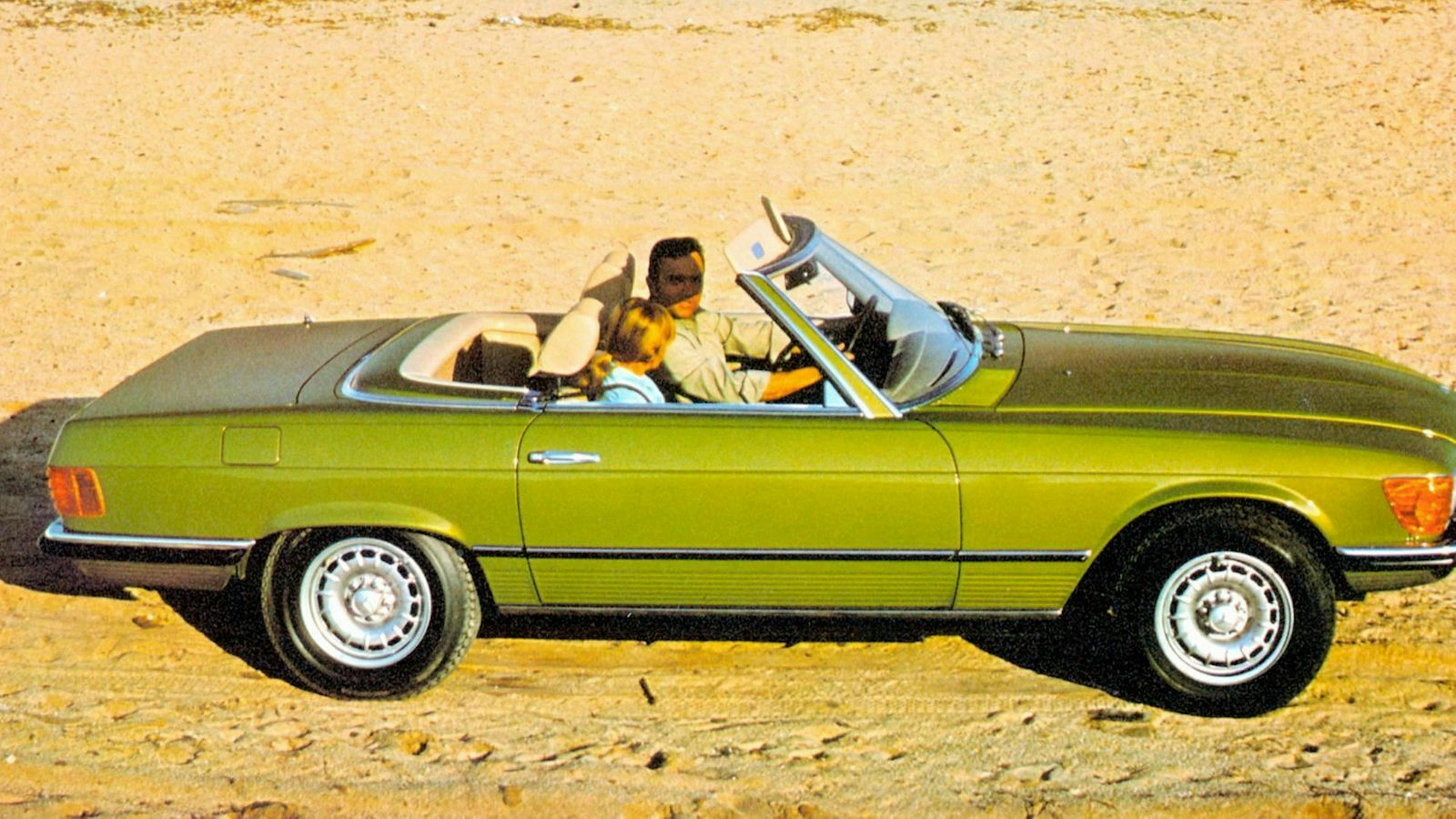 Mercedes SL (R107) in Seitenansicht