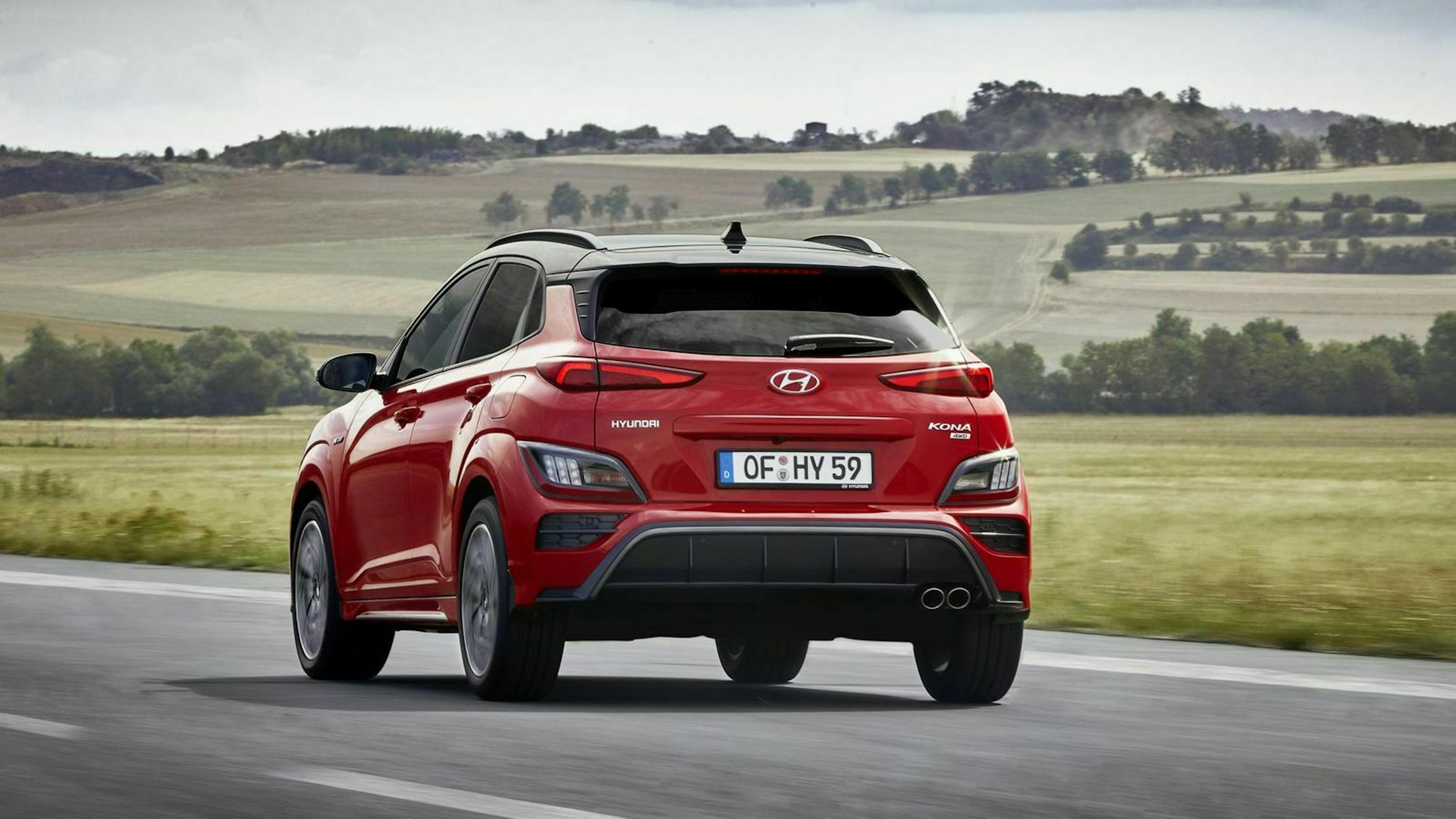 Hyundai Kona 2020 FL Dreiviertel-Heckansicht