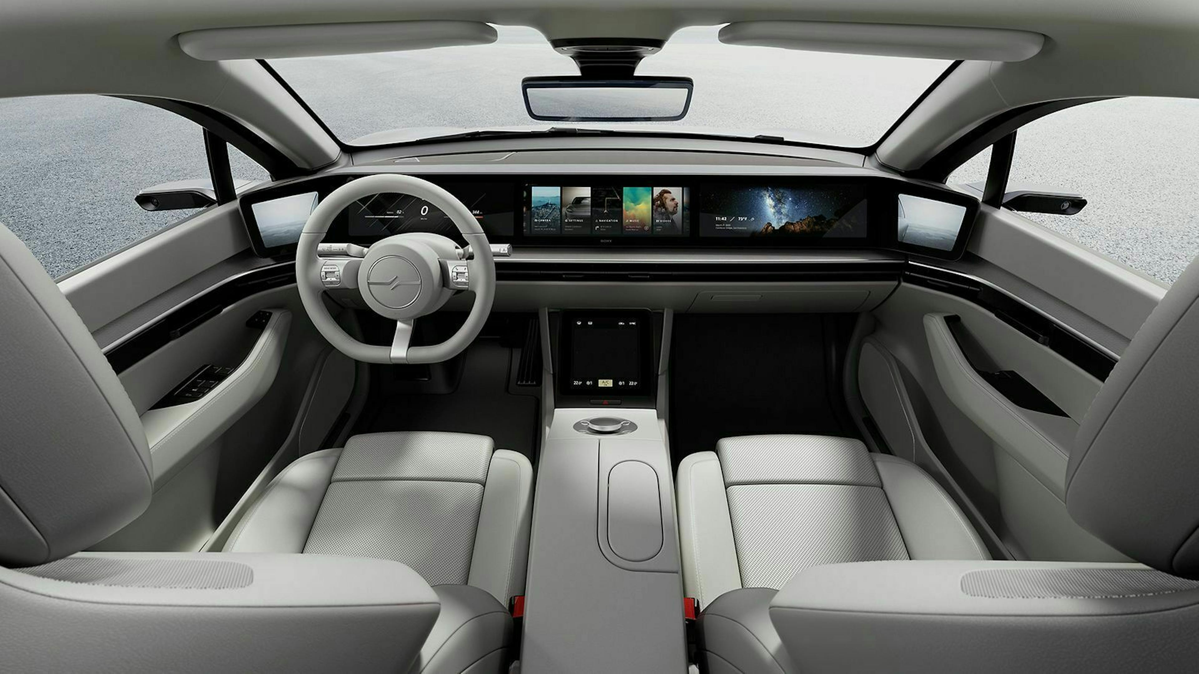 Innenraum-Ansicht des Sony Vision-S 