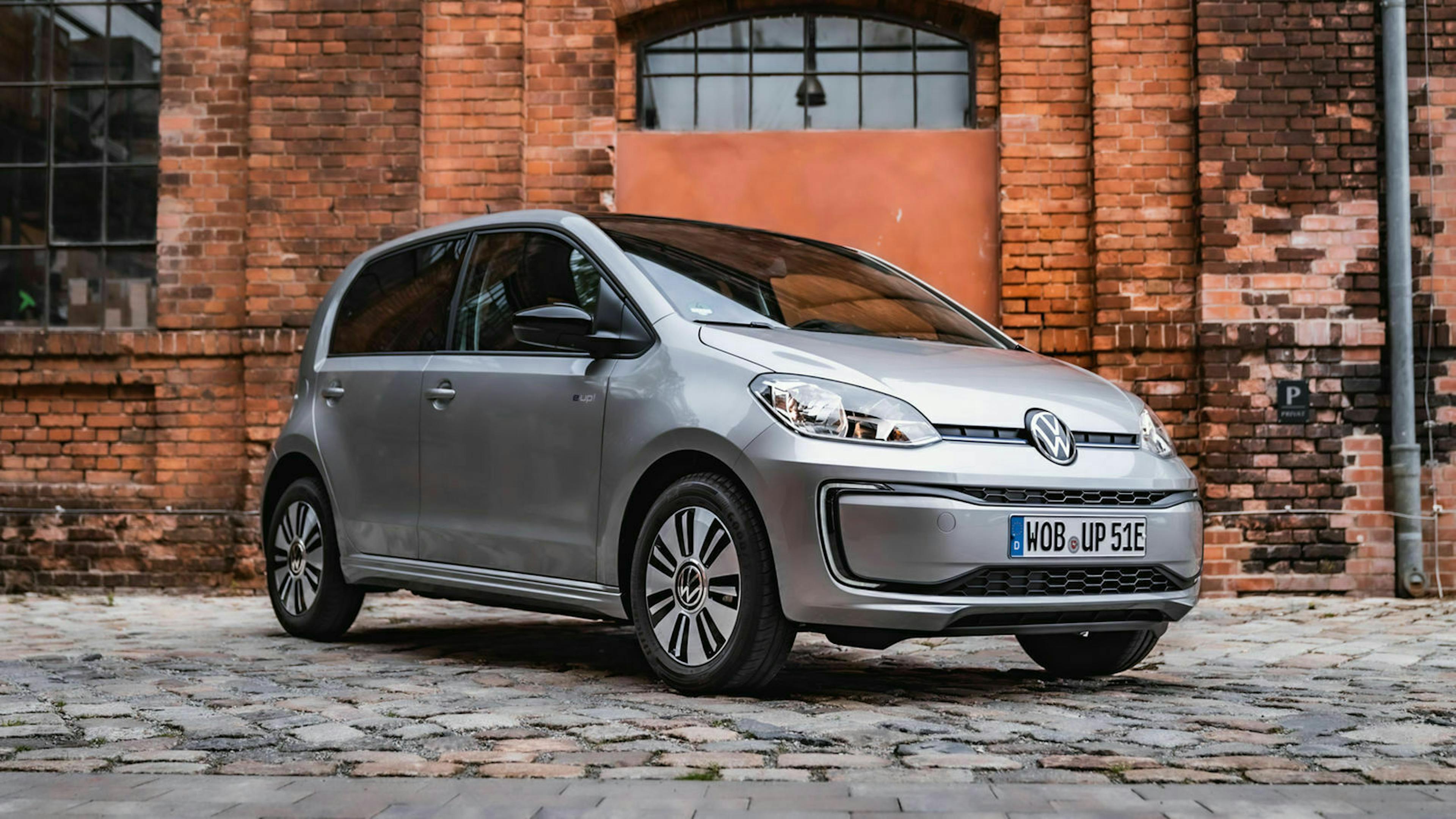 VW e-Up Dreiviertel-Frontansicht