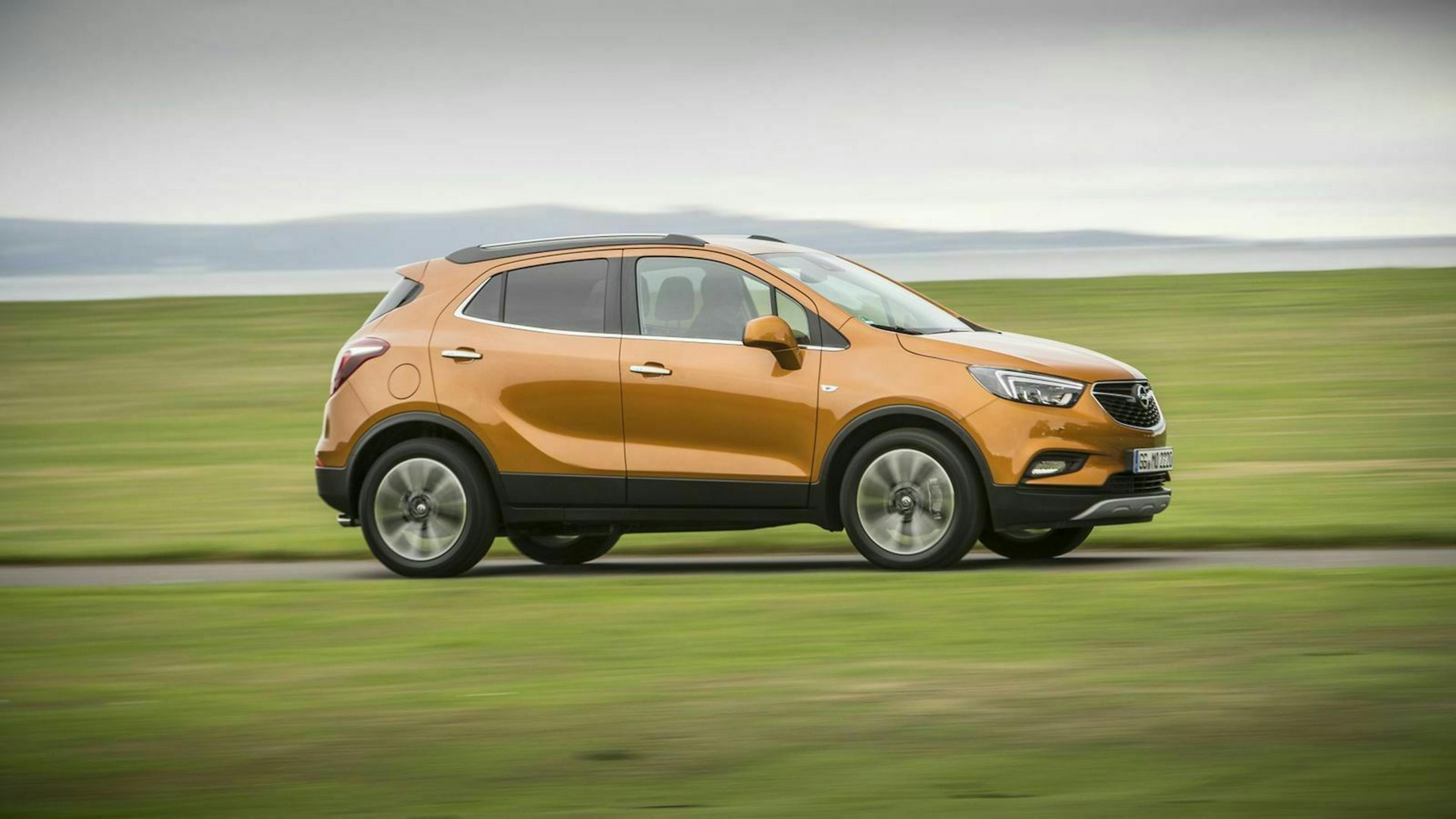 Der Opel Mokka in Seitenansicht