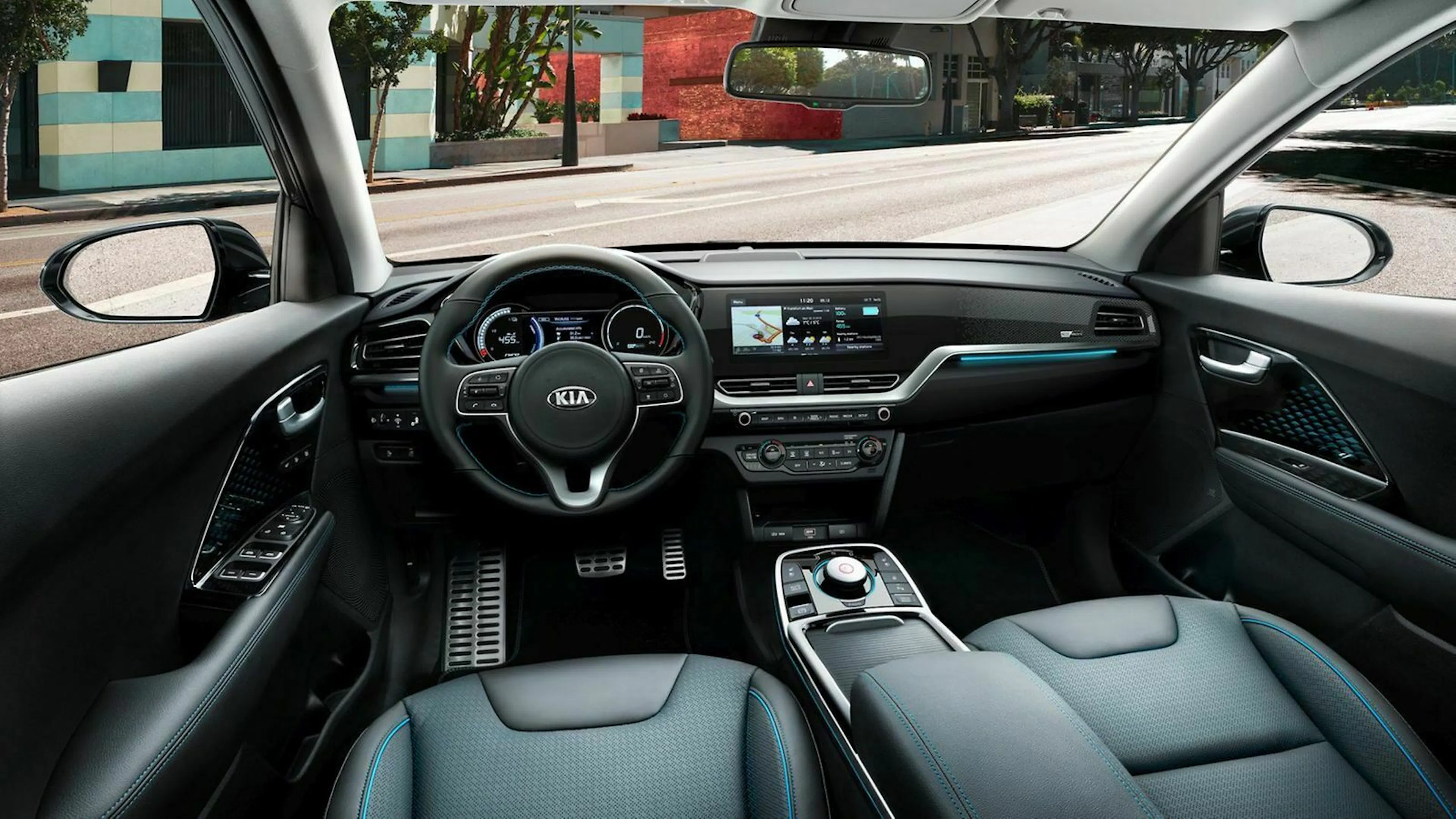 Kia e-Niro Modelljahr 2020 Cockpit-Ansicht