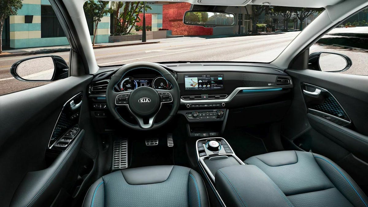 Kia e-Niro Modelljahr 2020 Cockpit-Ansicht