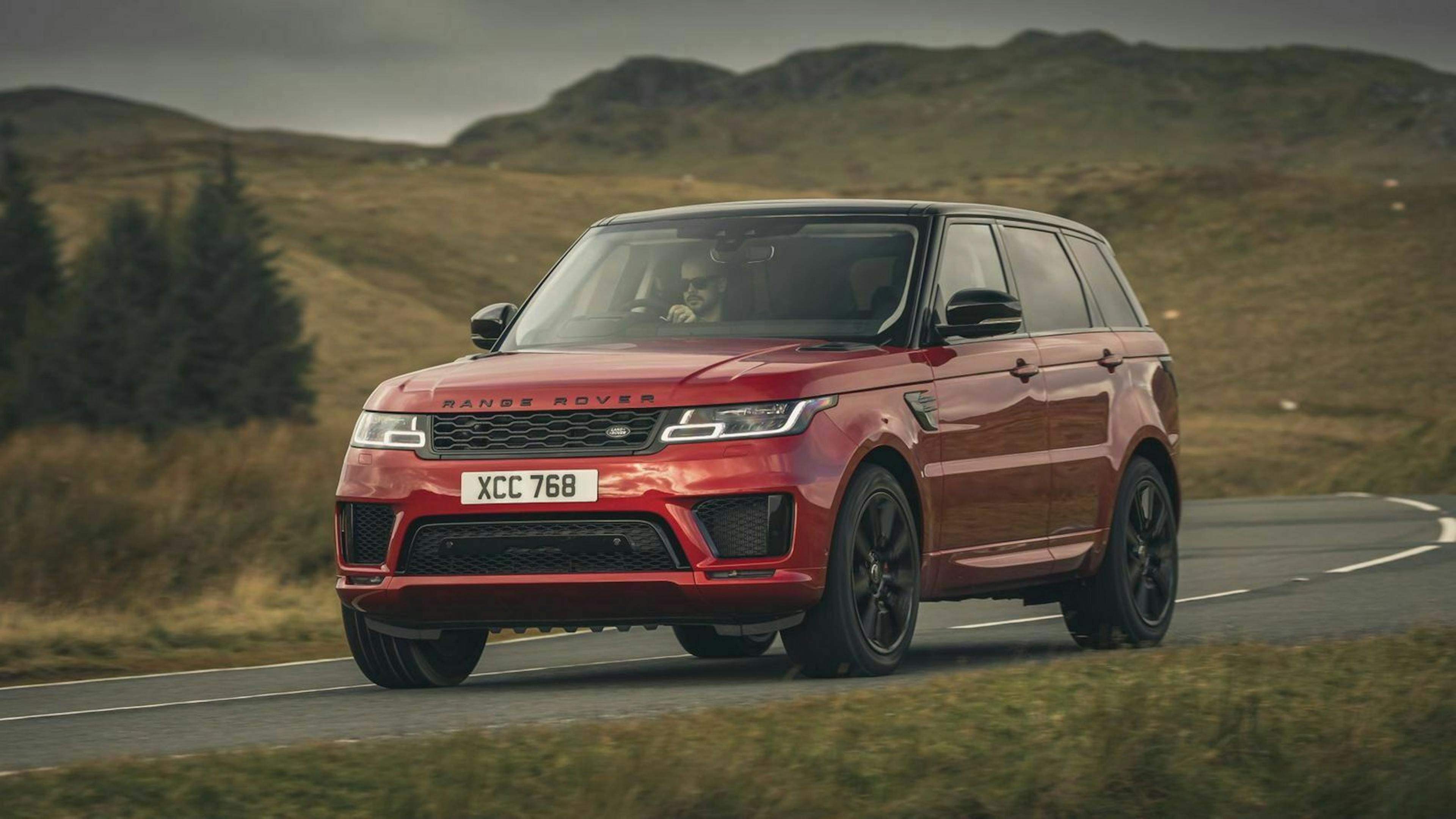 Der Range Rover in Frontansicht 