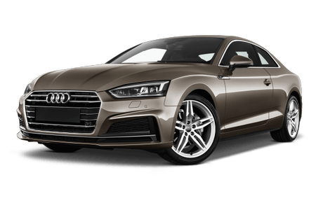 Brauner Audi Sportwagen, Seitenansicht. Glänzende Karosserie, markante Scheinwerfer und stilvolle Felgen.