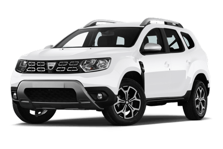 Weißer SUV mit modernen Designelementen, markanter Front und Dachreling. Hochwertige Felgen runden das robuste Erscheinungsbild ab.