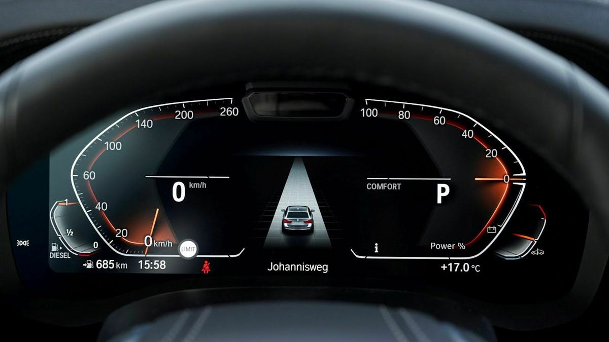 BMW 5er 2020 digitaler Instrumententräger