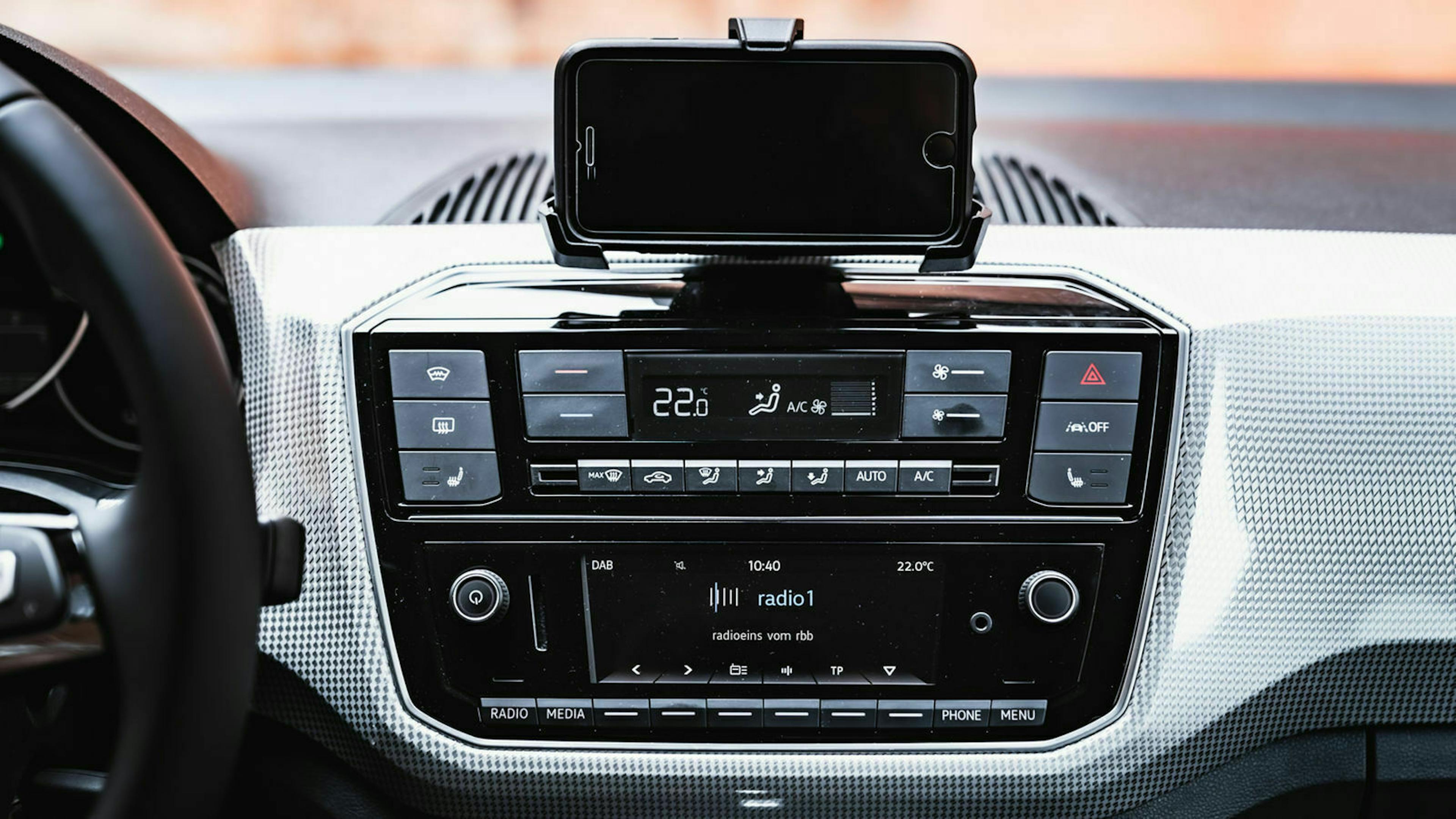 VW e-Up Mittelkonsole