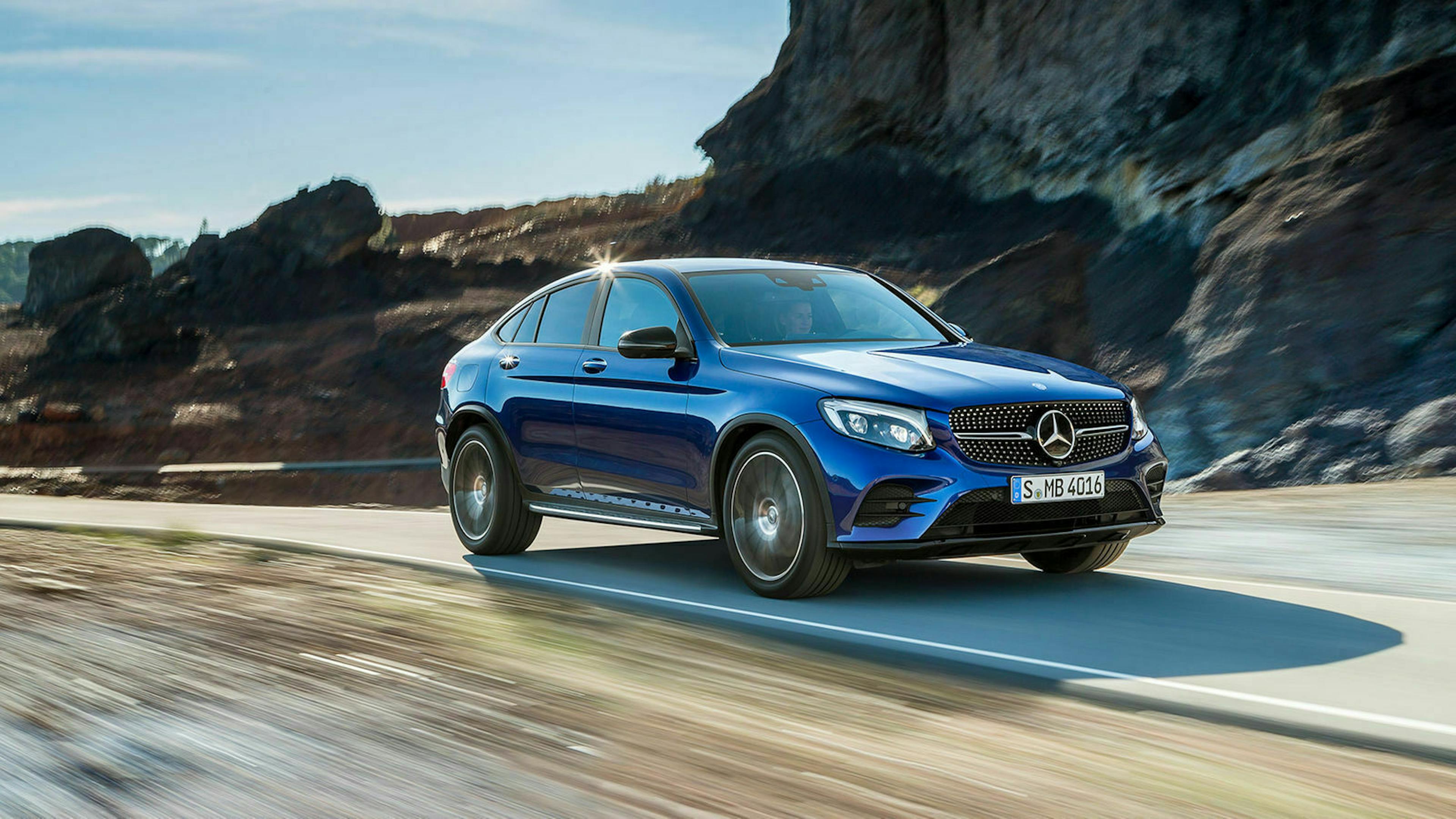 Mercedes GLC Coupe Vor-Facelift Dreiviertel-Frontansicht