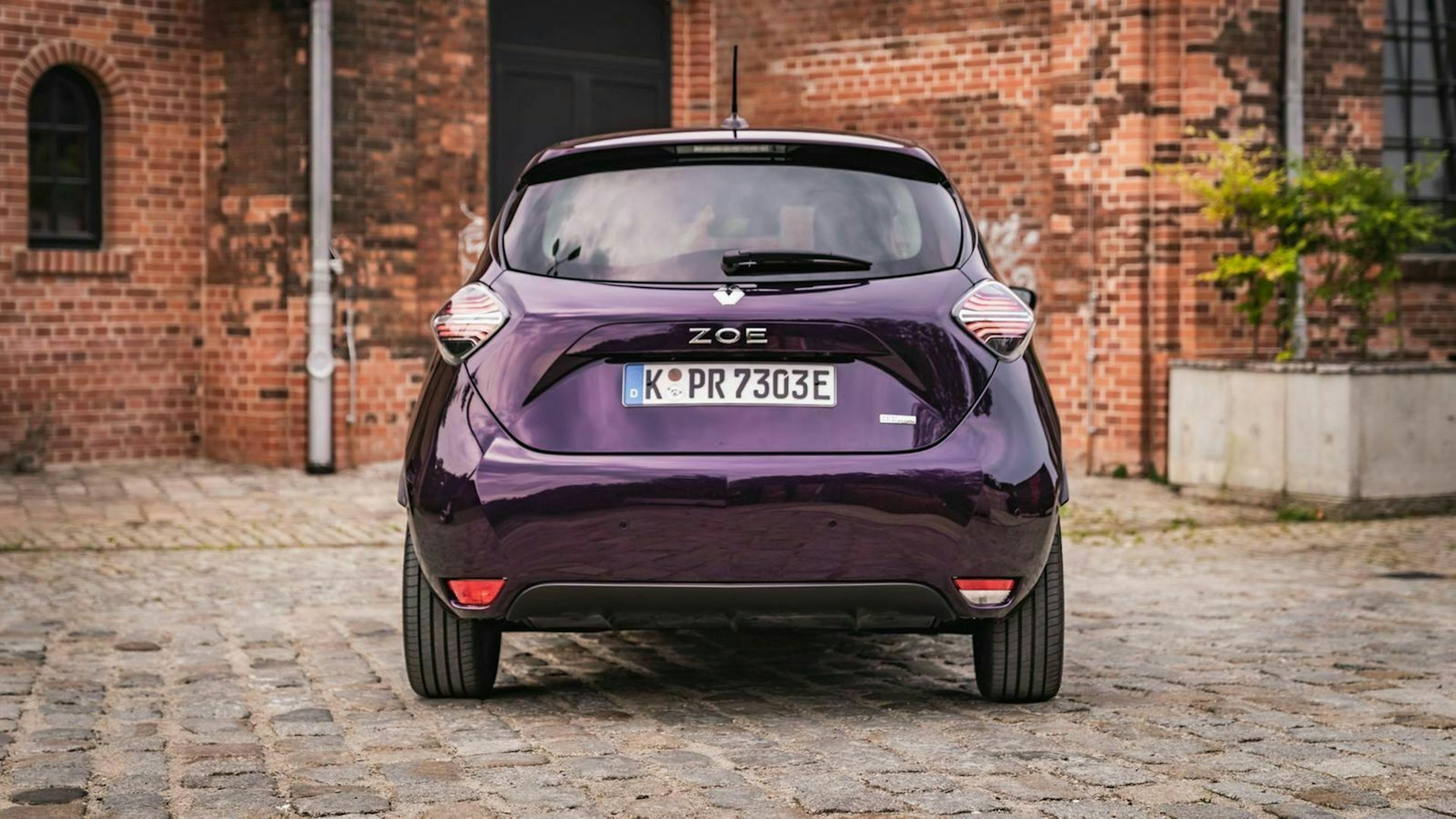 Der Renault Zoe in Heckansicht