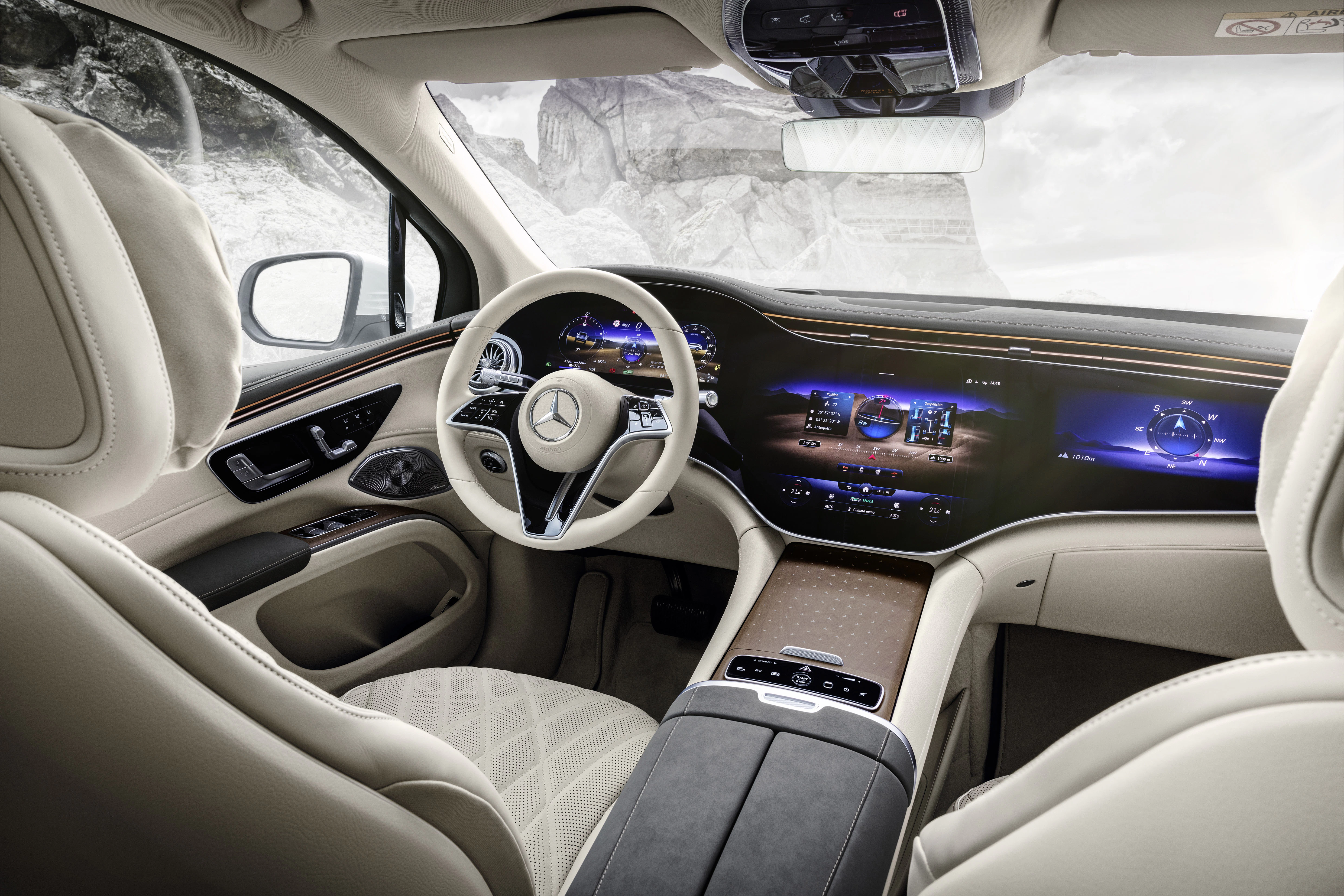 Mercedes EQS SUV Innenansicht vorn