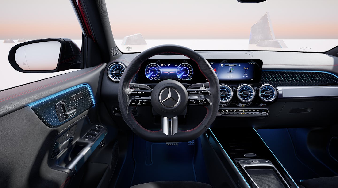 Der Innenraum im Mercedes-Benz EQB