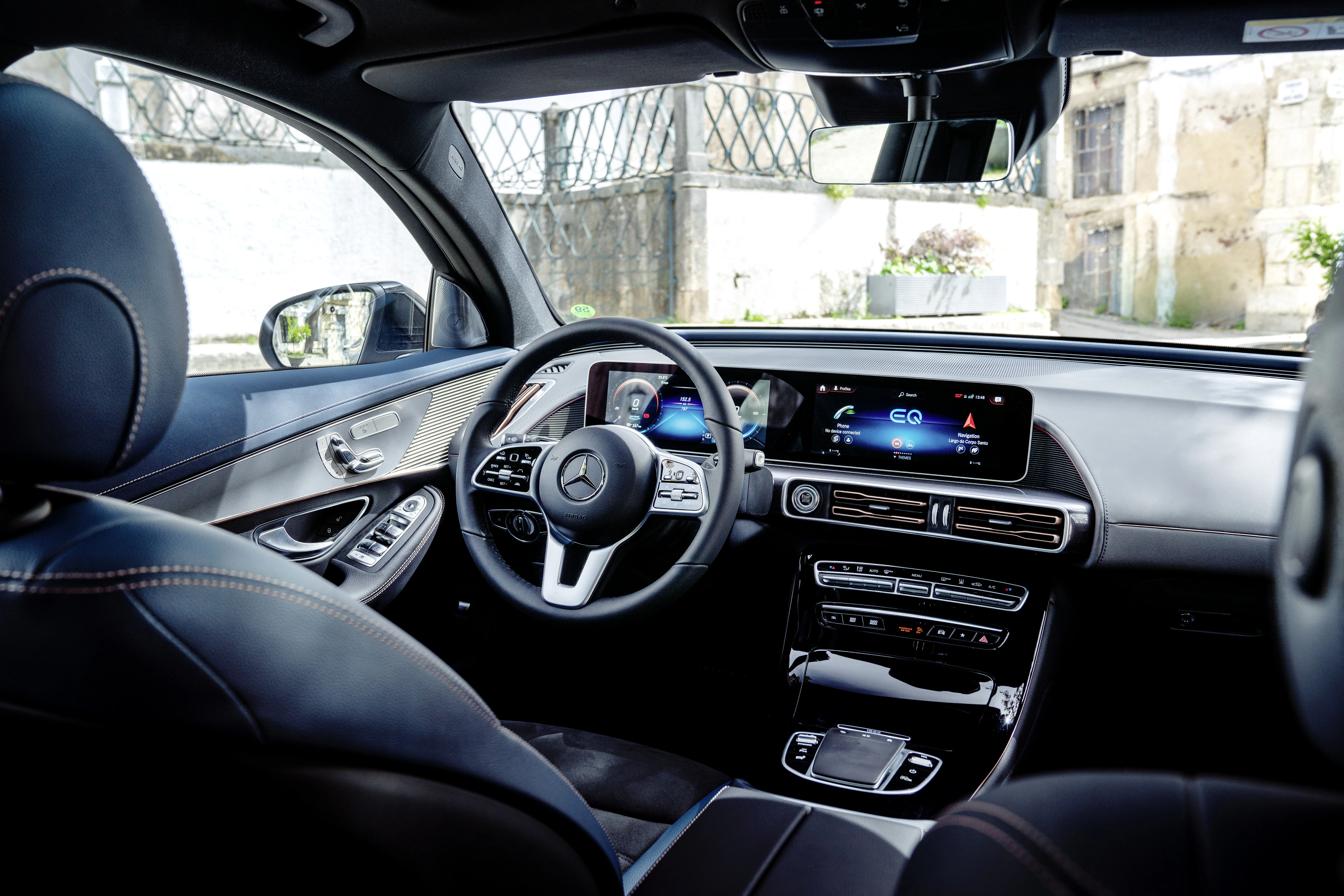Innenraum im Mercedes-Benz EQC