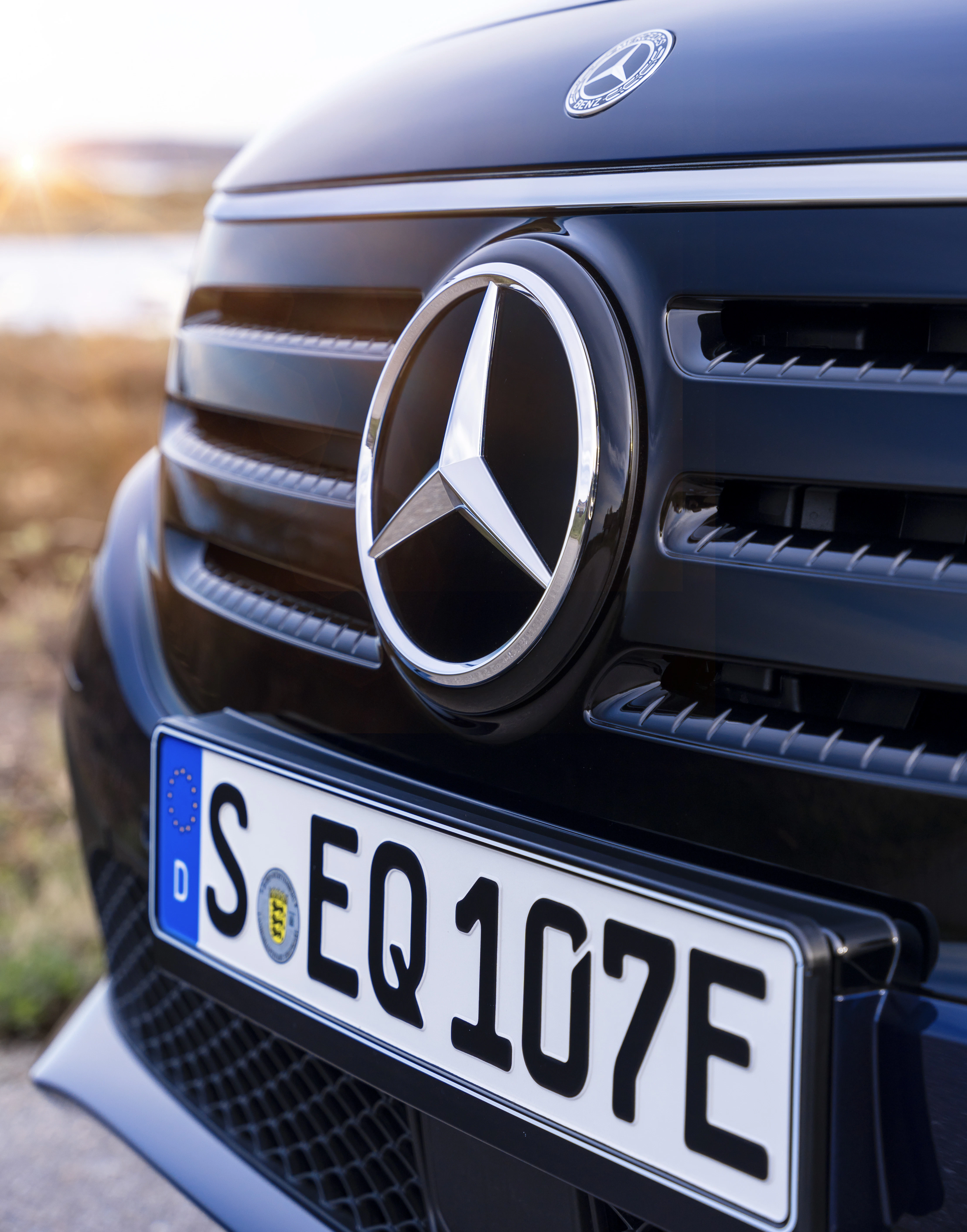 Mercedes-Benz EQT Detailansicht vorne außen