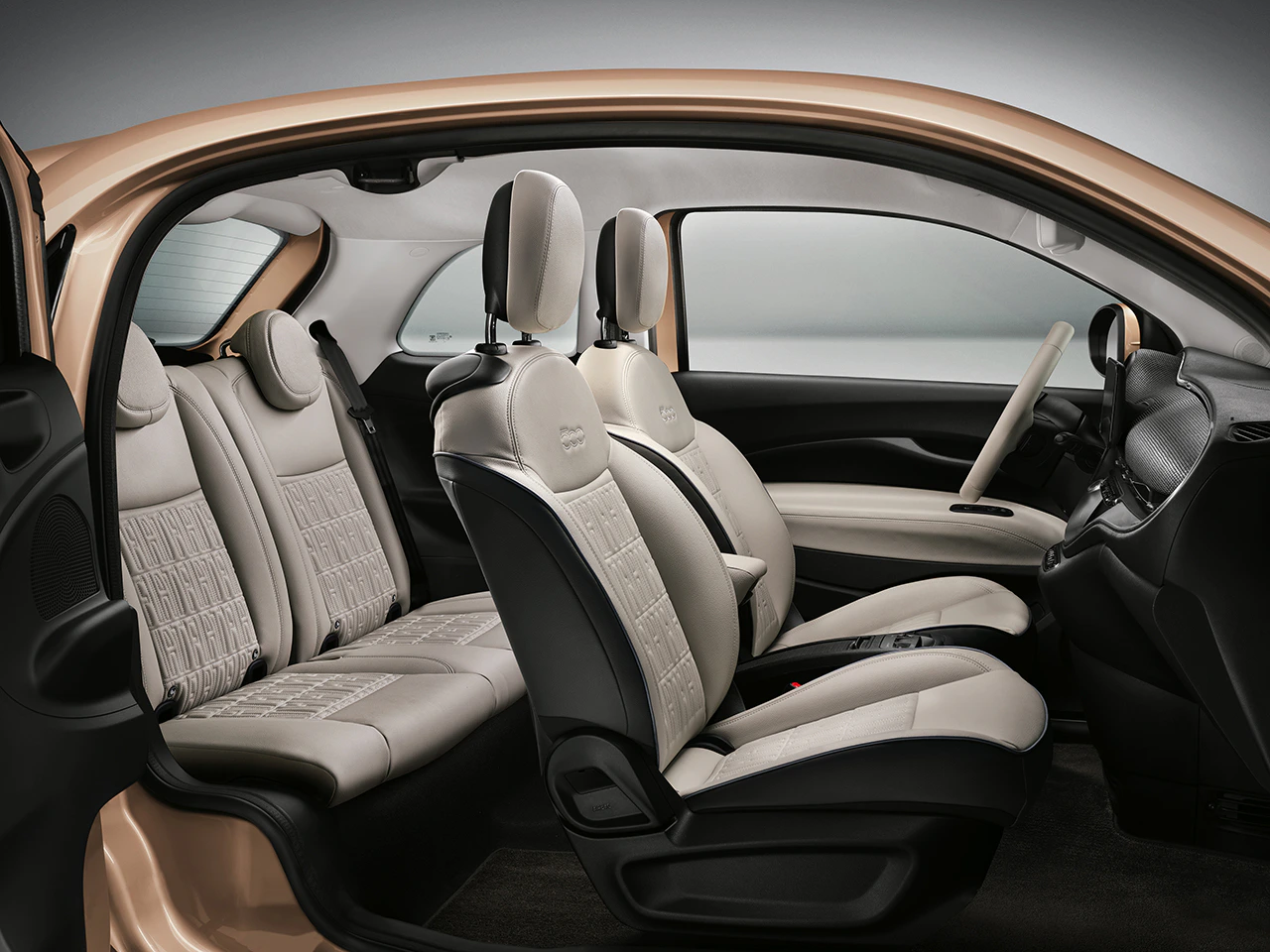 FIAT 500e Innenansicht Sitze