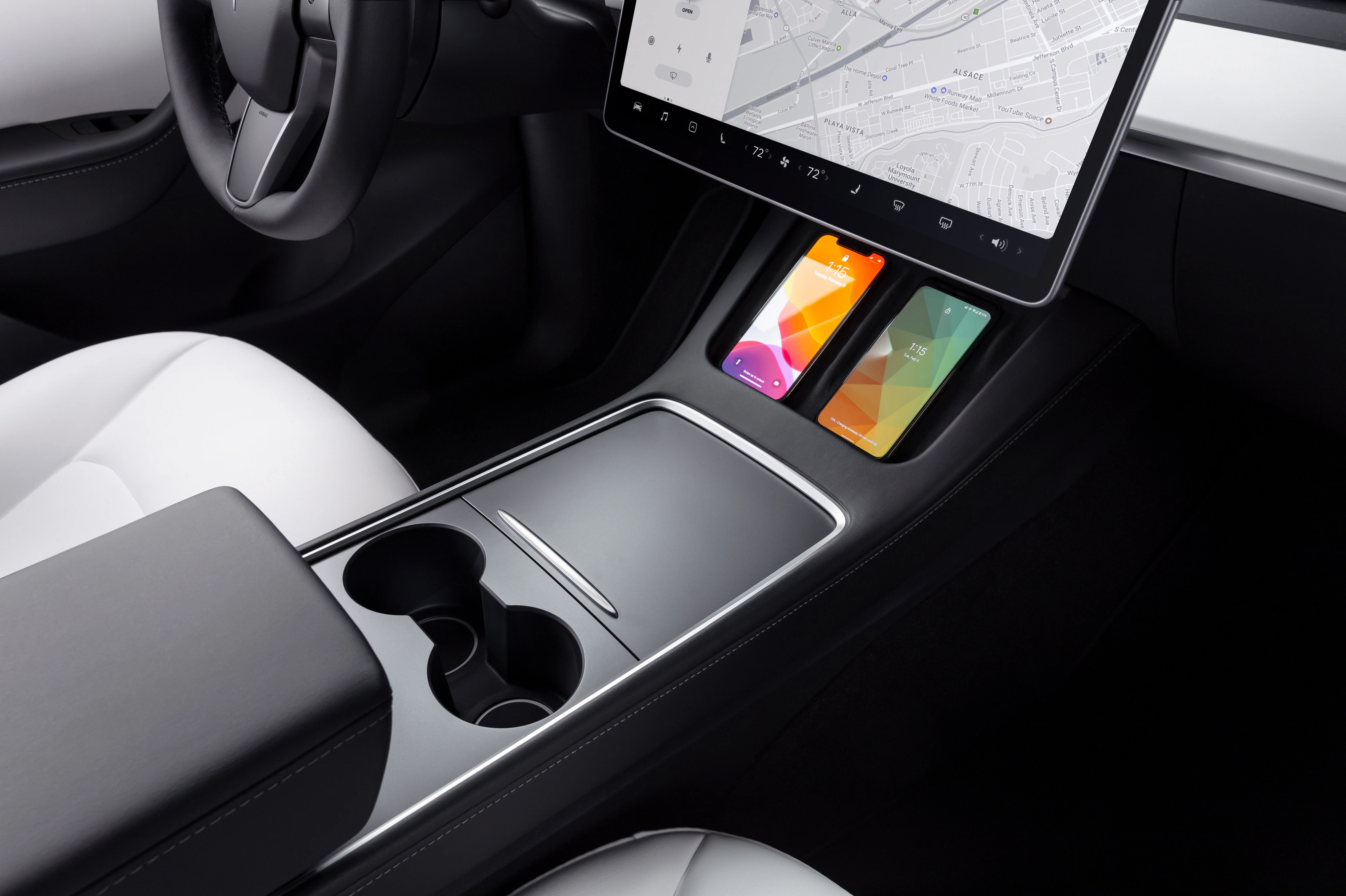 Tesla Model Y Innenansicht Konsole