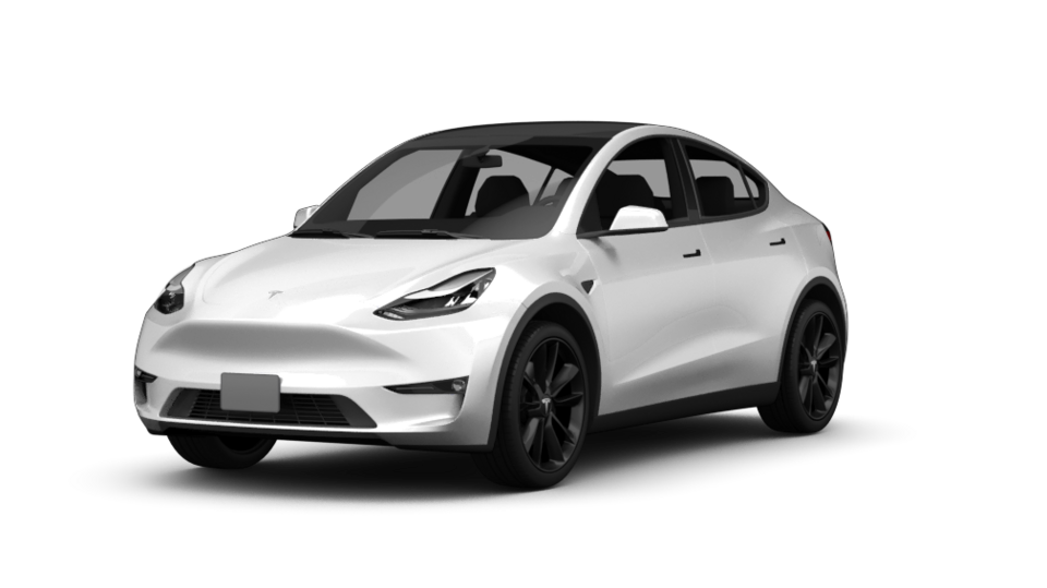 Tesla Model Y Freisteller schräg vorne