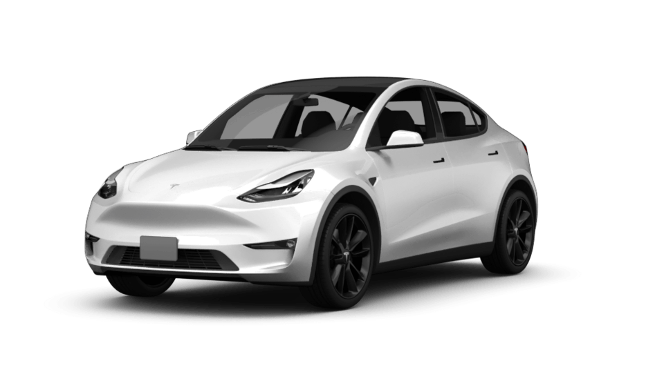 Tesla Model Y Freisteller schräg vorne