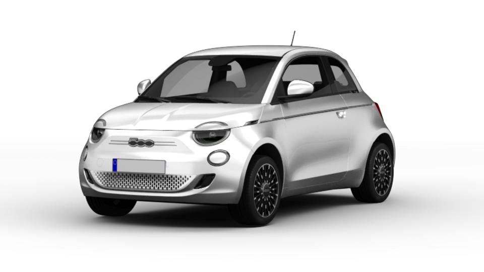 Fiat 500e Freisteller vorne schräg
