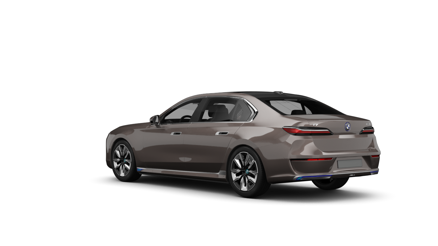 BMW i7 Ansicht schräg hinten