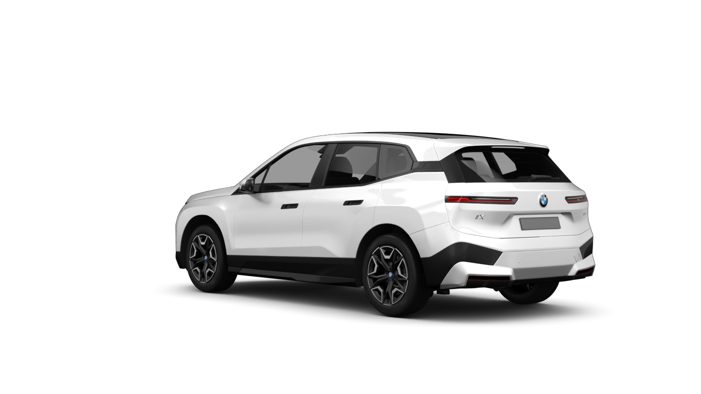 BMW iX Ansicht hinten schräg