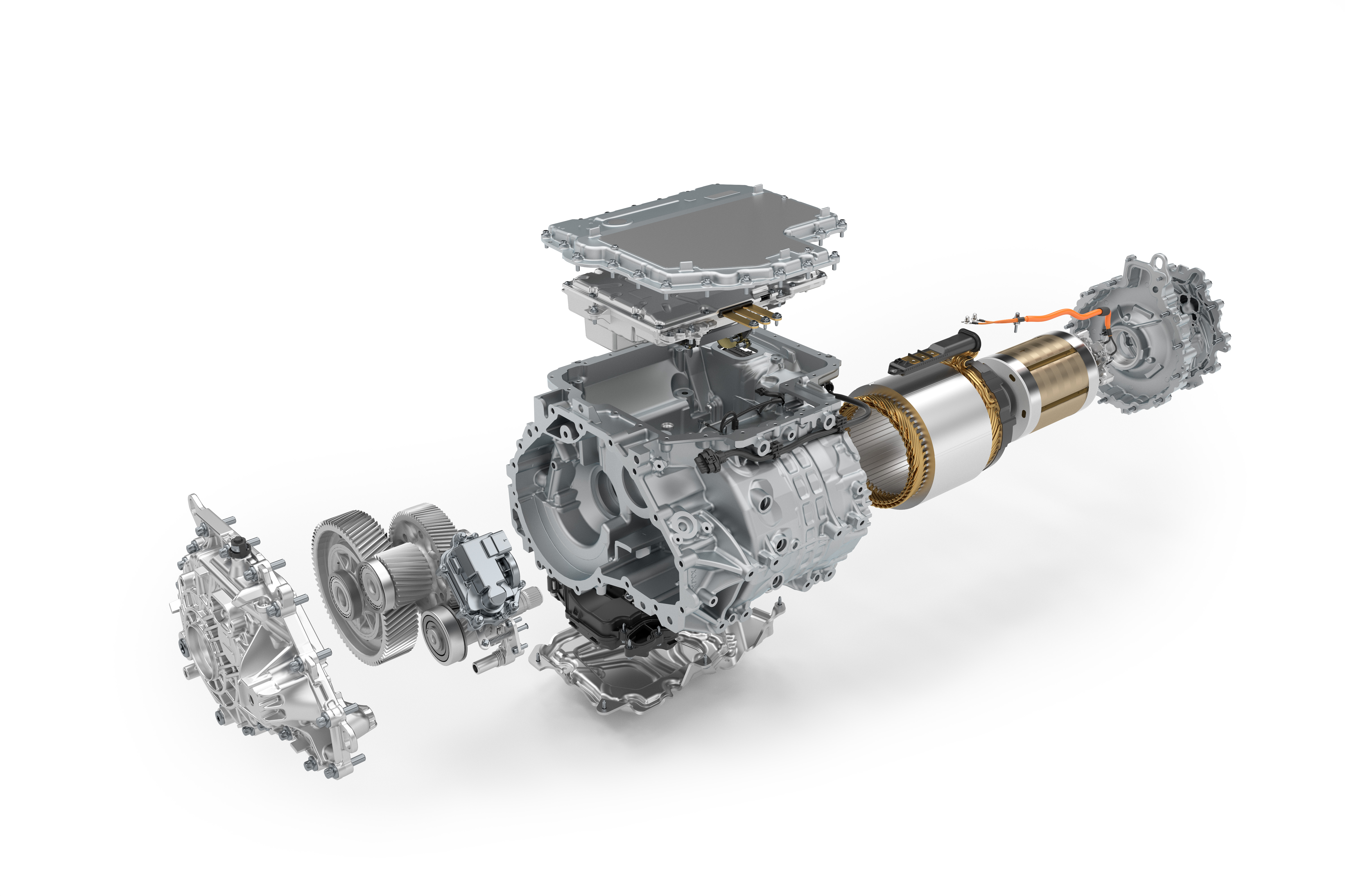 Explosionsdarstellung des BMW i7 Motors