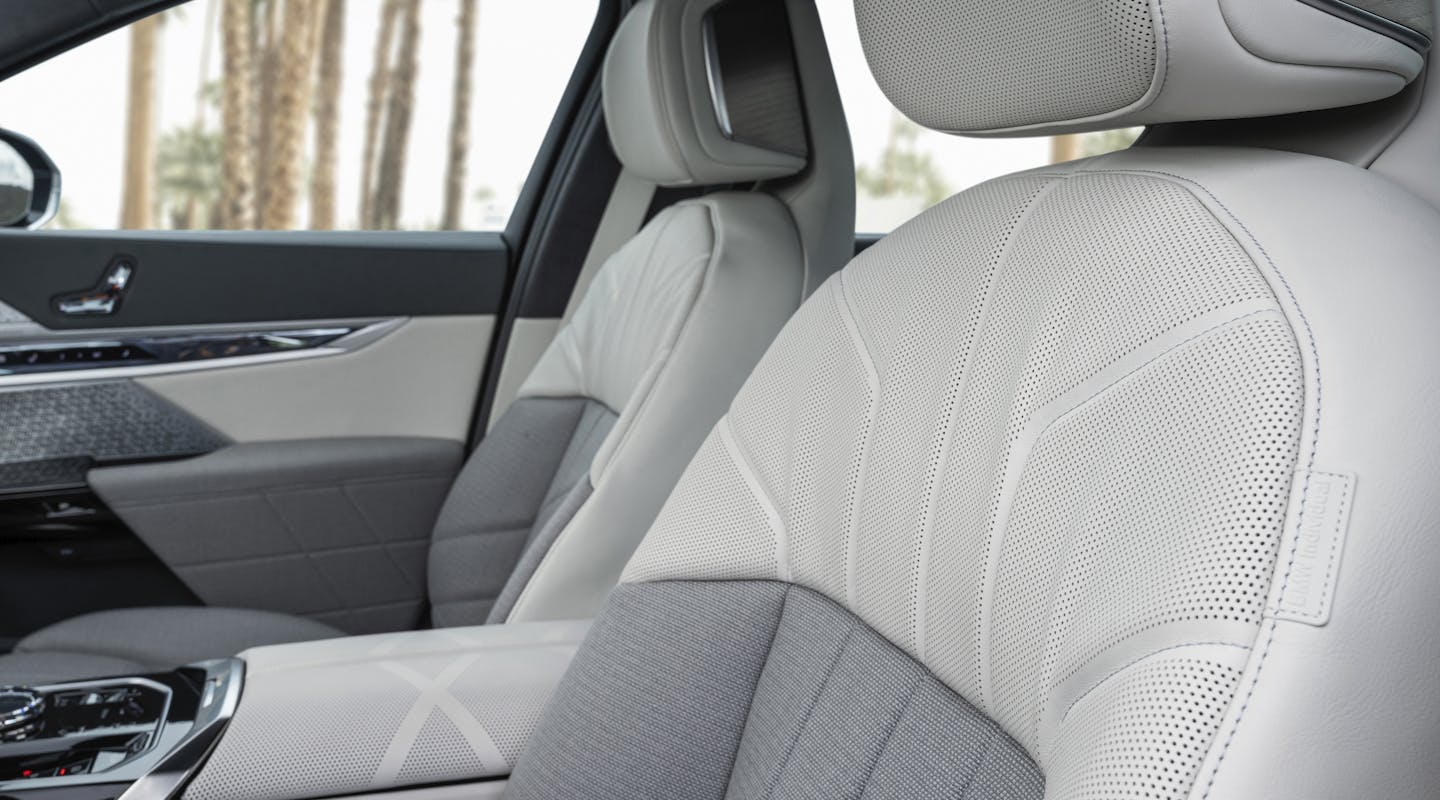 Innenansicht BMW i7 Sitze