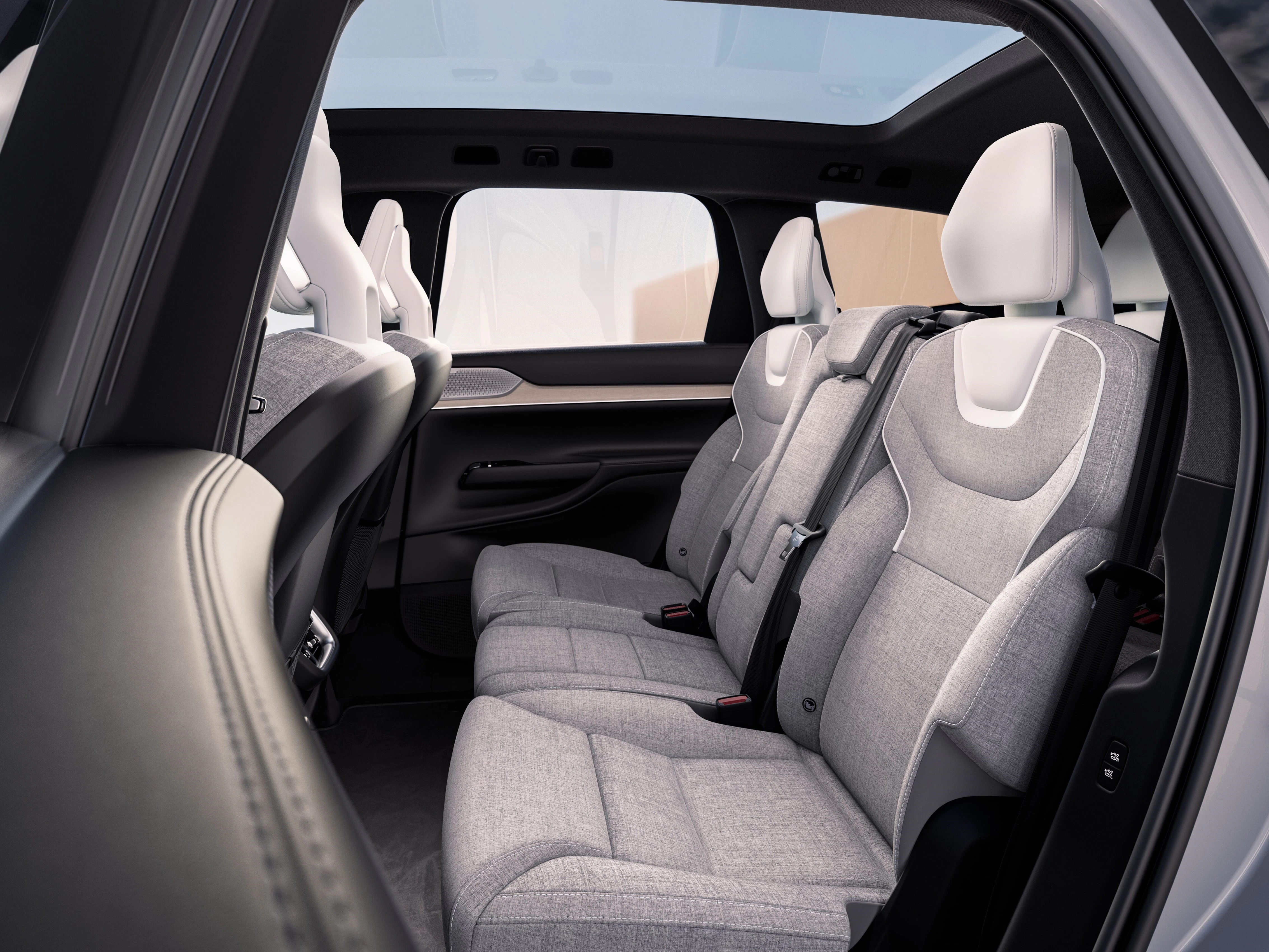 Volvo EX90 Rückbank Detail