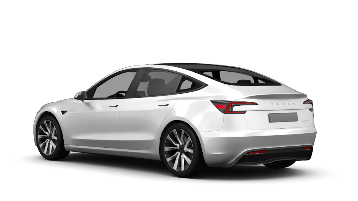 Tesla Model 3 Ansicht hinten schräg