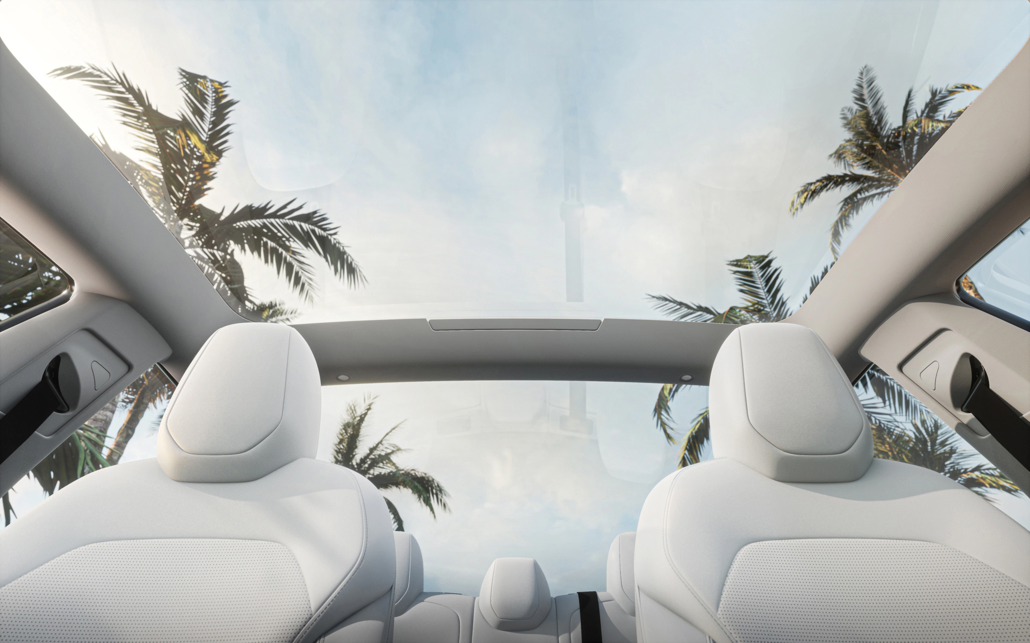 Tesla Model 3 Dachfenster Detail