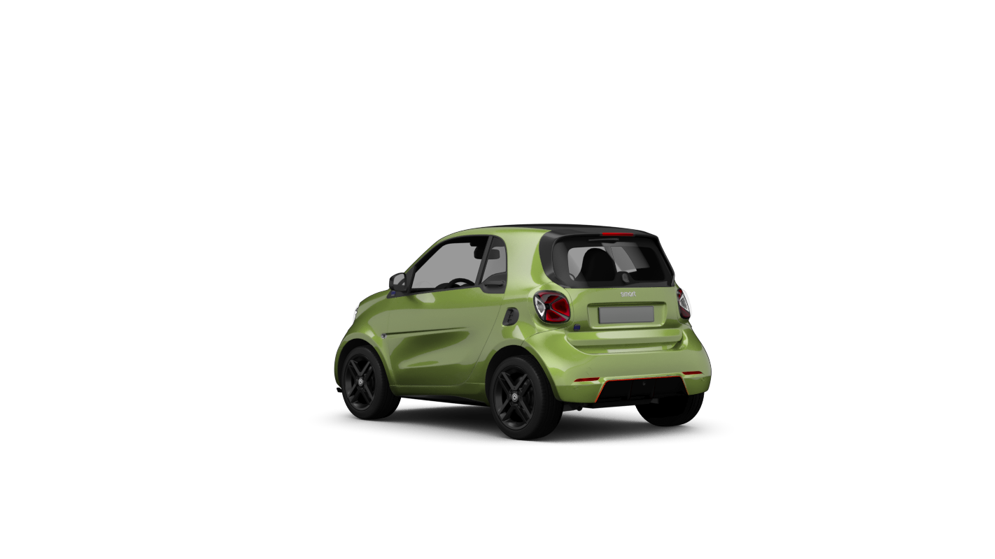 Smart fortwo EQ Ansicht hinten schräg
