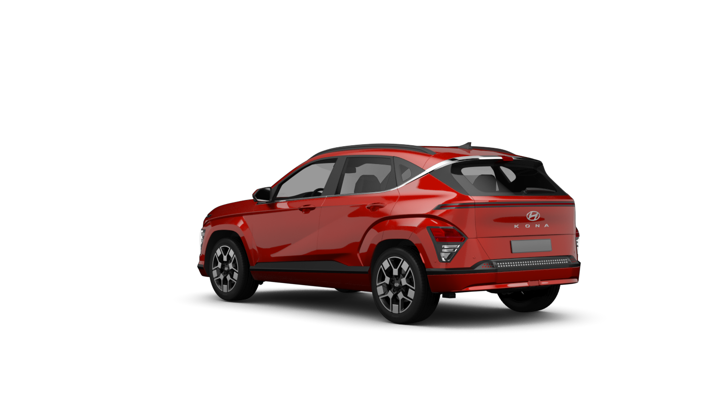 Hyundai Kona Elektro Ansicht hinten schräg