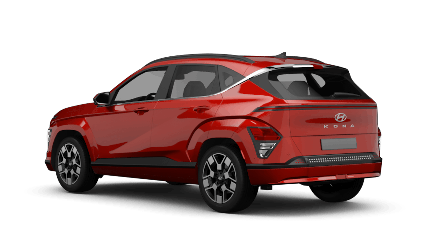 Hyundai Kona Elektro Ansicht hinten schräg