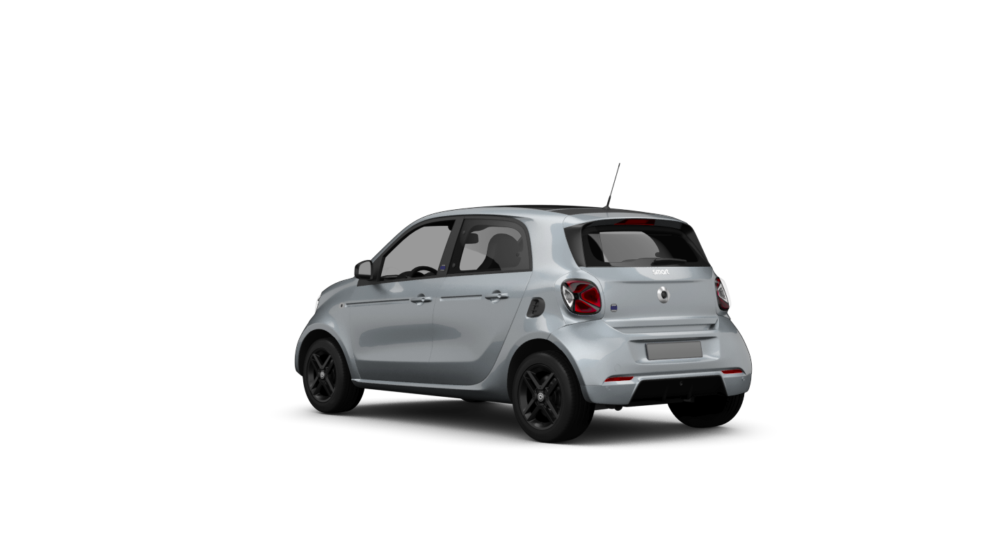 Smart forfour EQ Ansicht hinten schräg