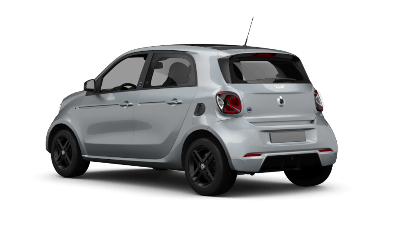 Smart forfour EQ Ansicht hinten schräg