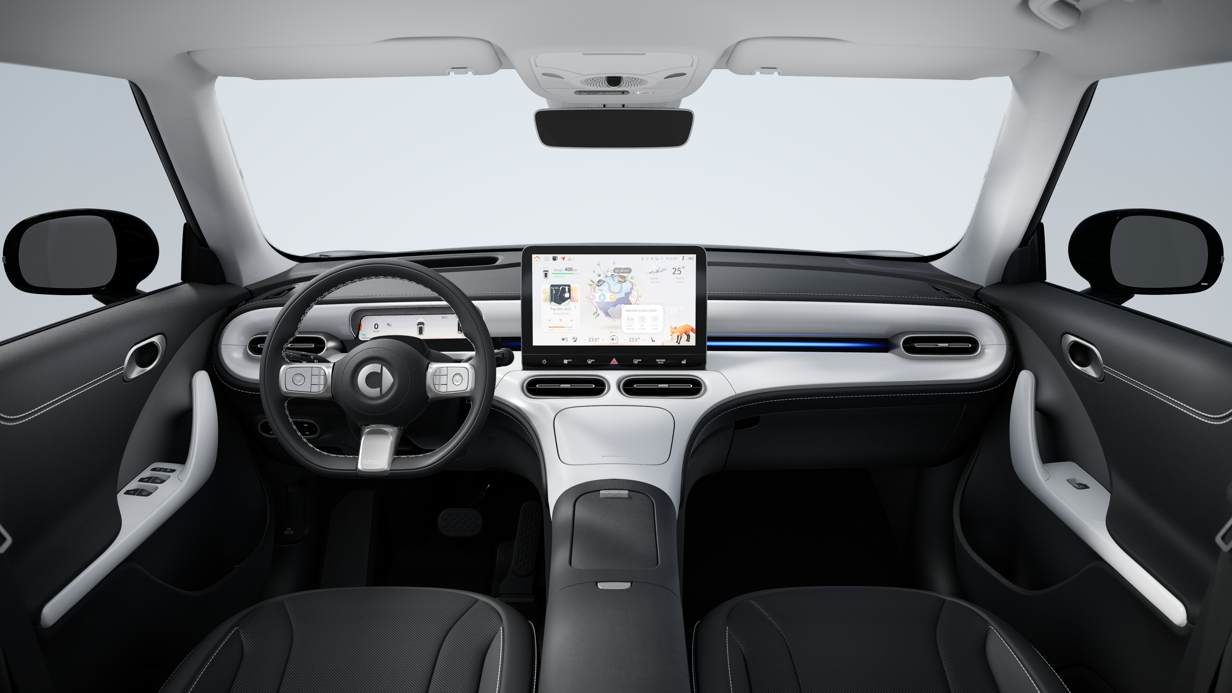 Smart #1 Armaturenbrett und Lenkrad