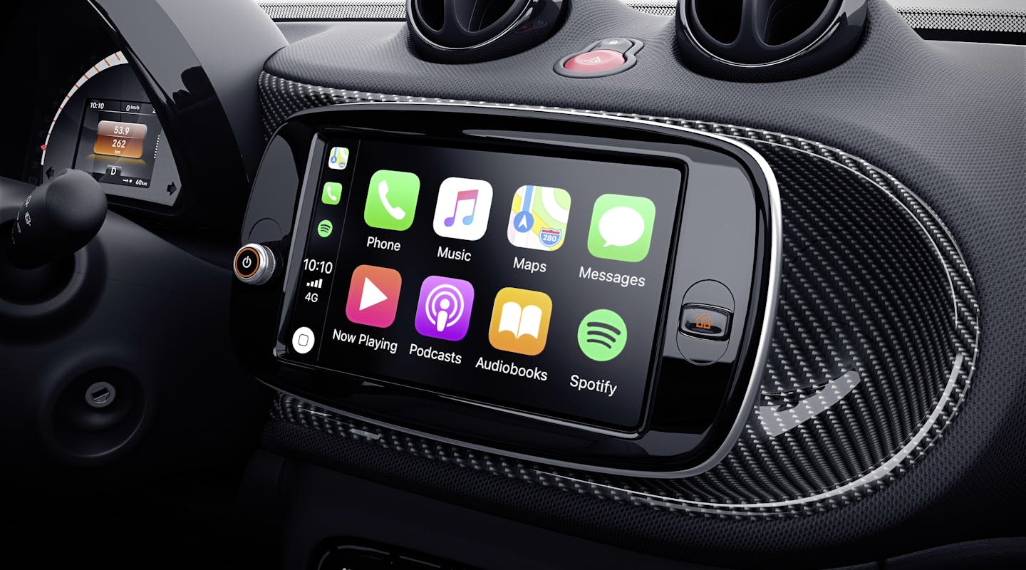 Infotaimenteinheit des Smart fortwo EQ