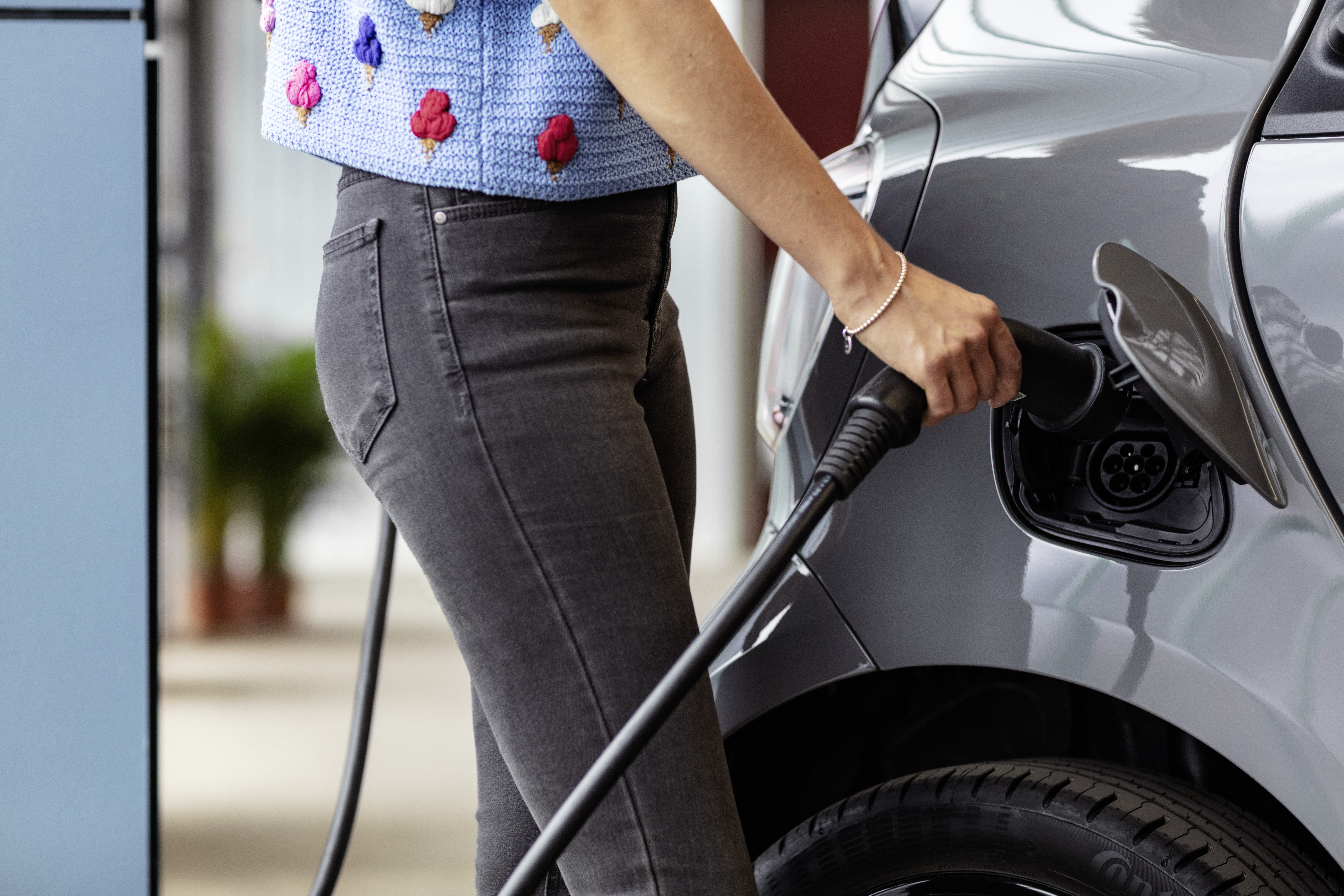 Ladeanschluss des Smart fortwo EQ