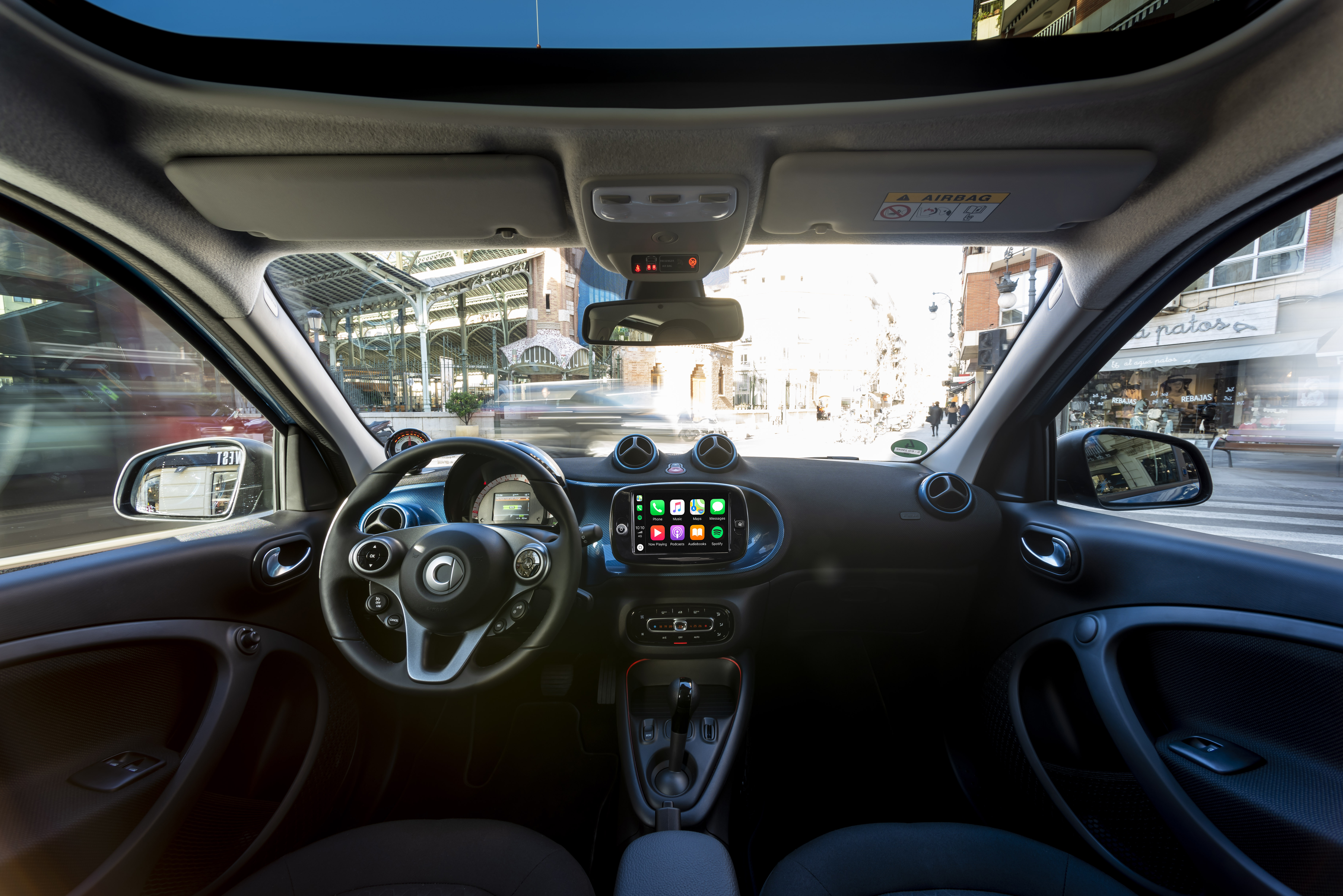 Interieur des Smart forfour EQ 