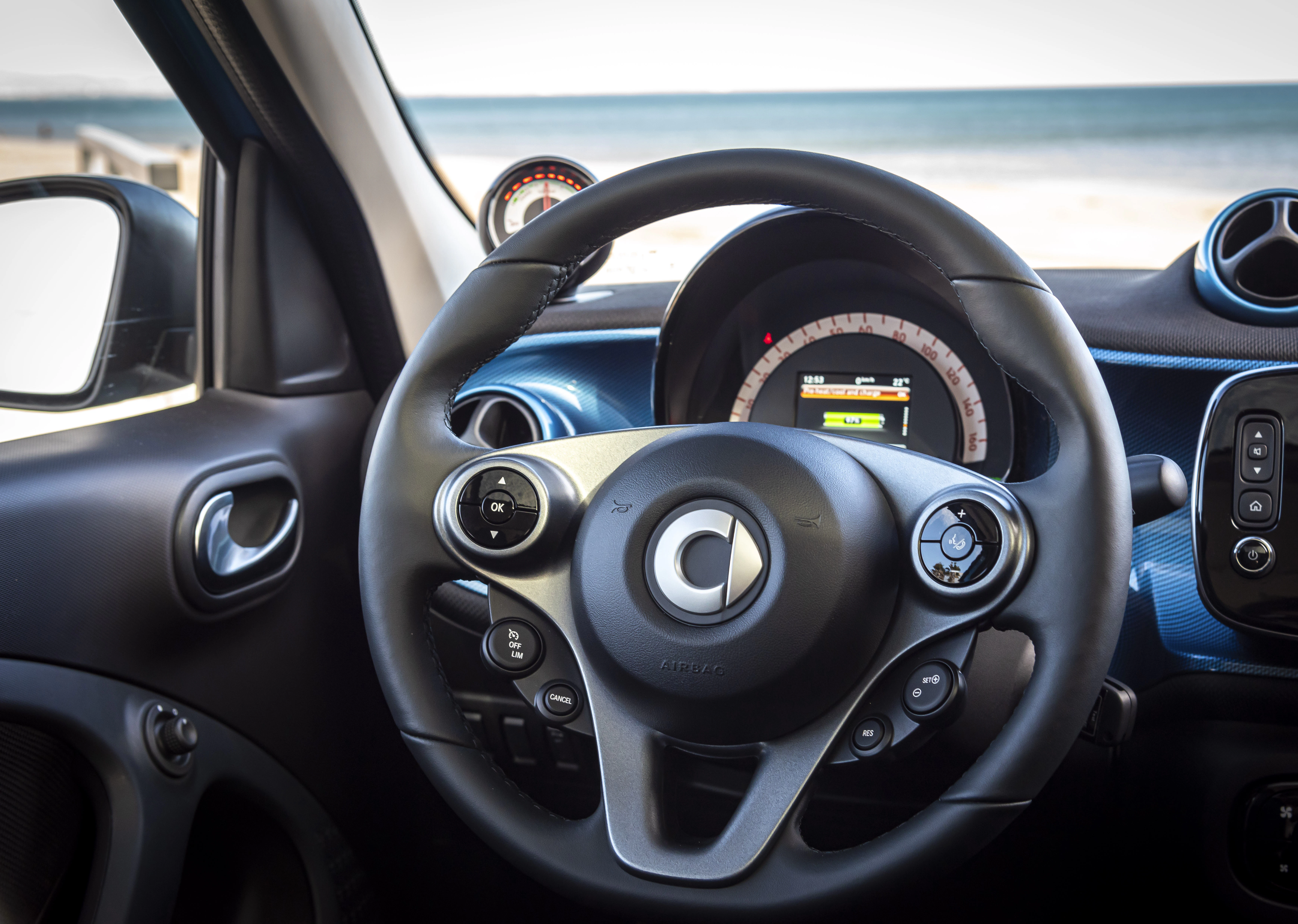 Smart forfour EQ Lenkrad Detail
