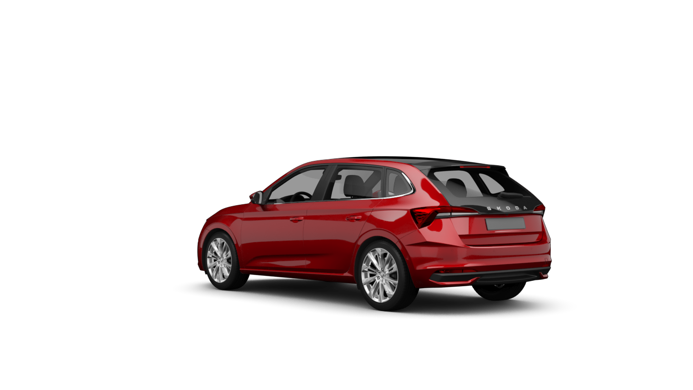 Škoda Scala Ansicht hinten schräg