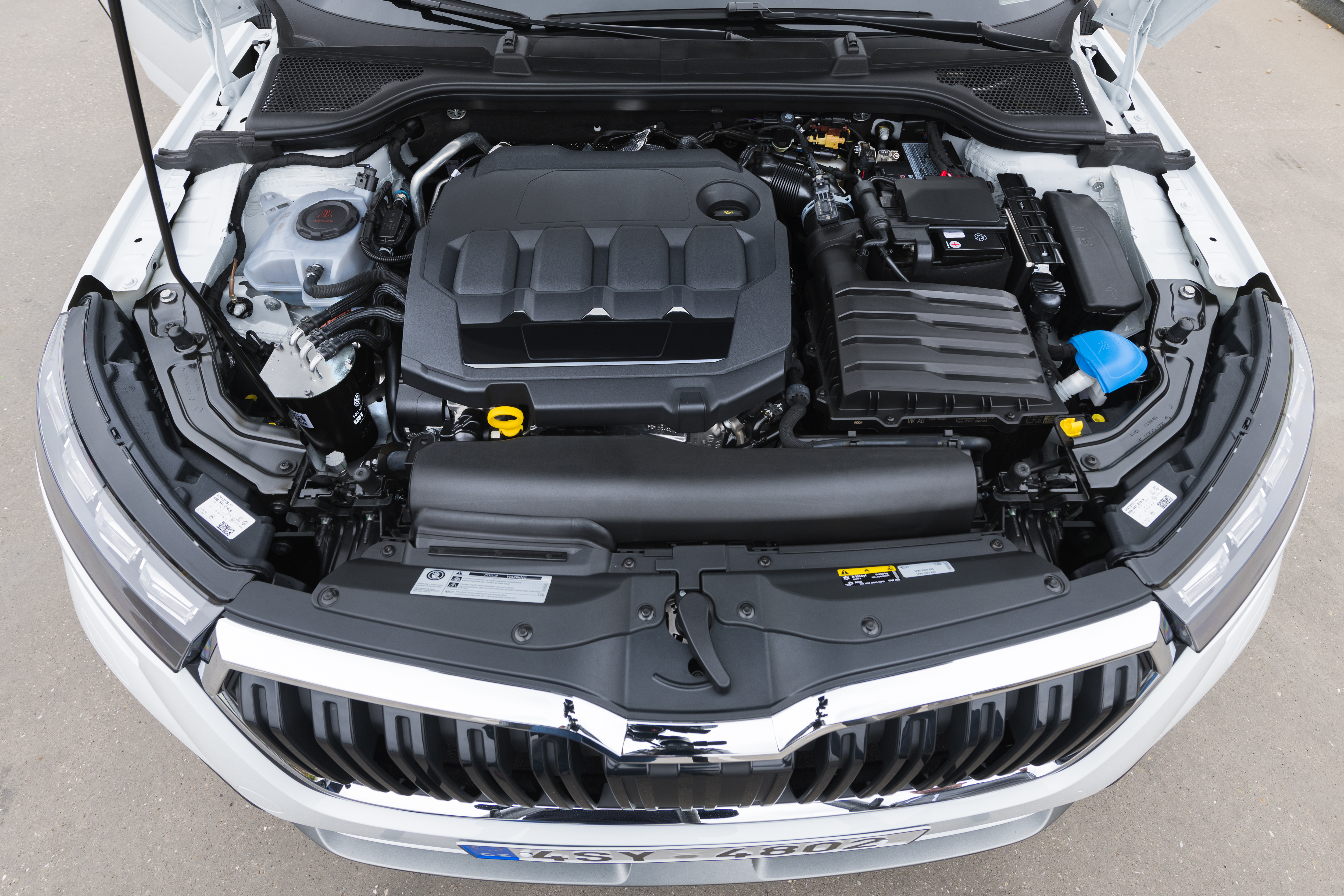 Motorraum des Škoda Kamiq