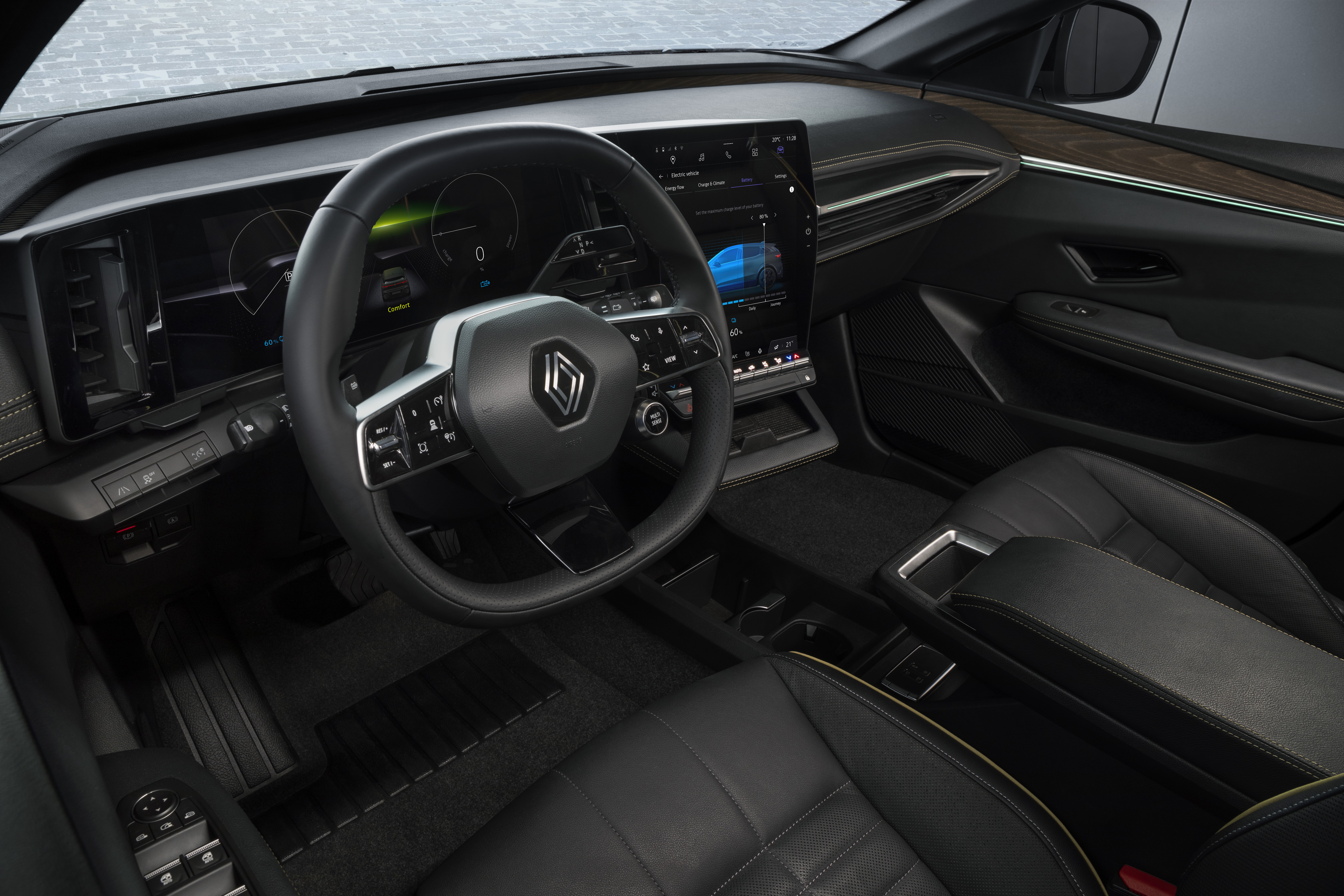 Renault Megane E-Tech Armaturenbrett und Lenkrad