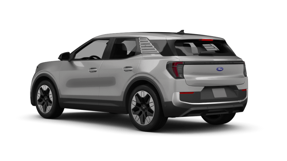 Ein Ford Explorer EV Ansicht hinten schräg