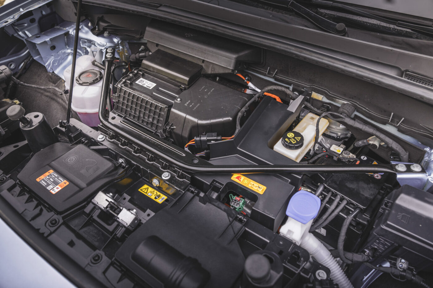 Ein Ford Explorer EV Motorraum