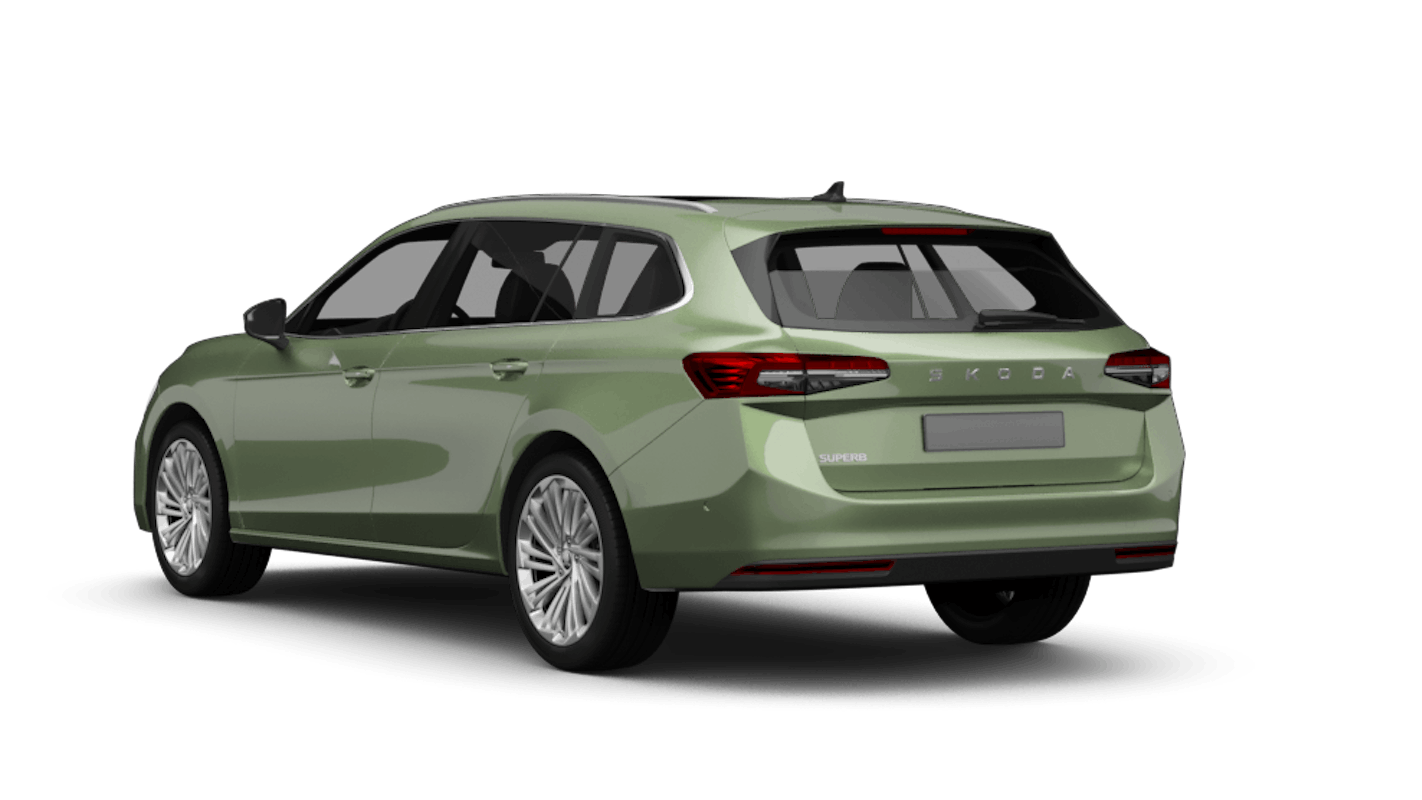Skoda Superb Combi Ansicht hinten schräg